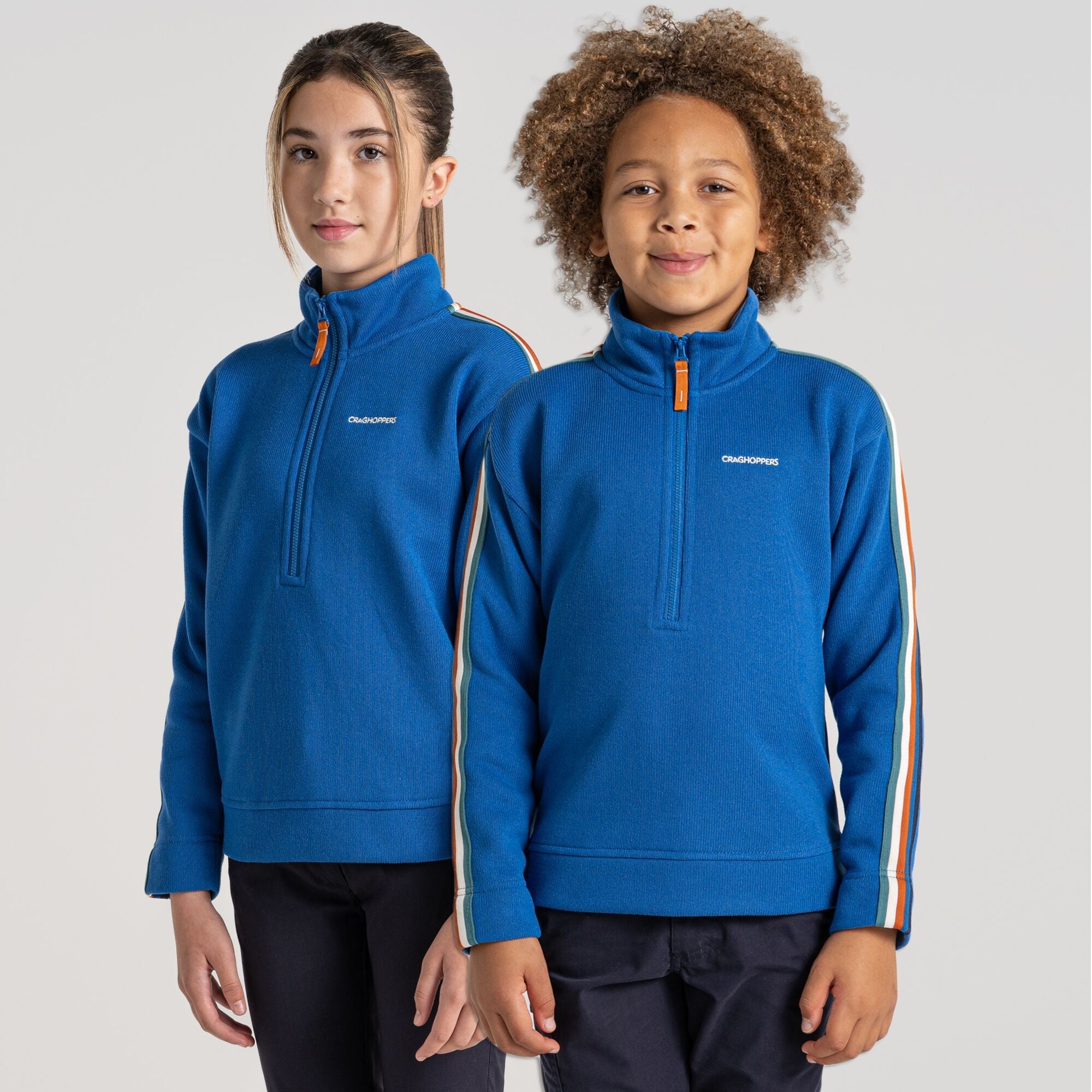 Kid's Rey Half Zip Fleece - Bolt Blue