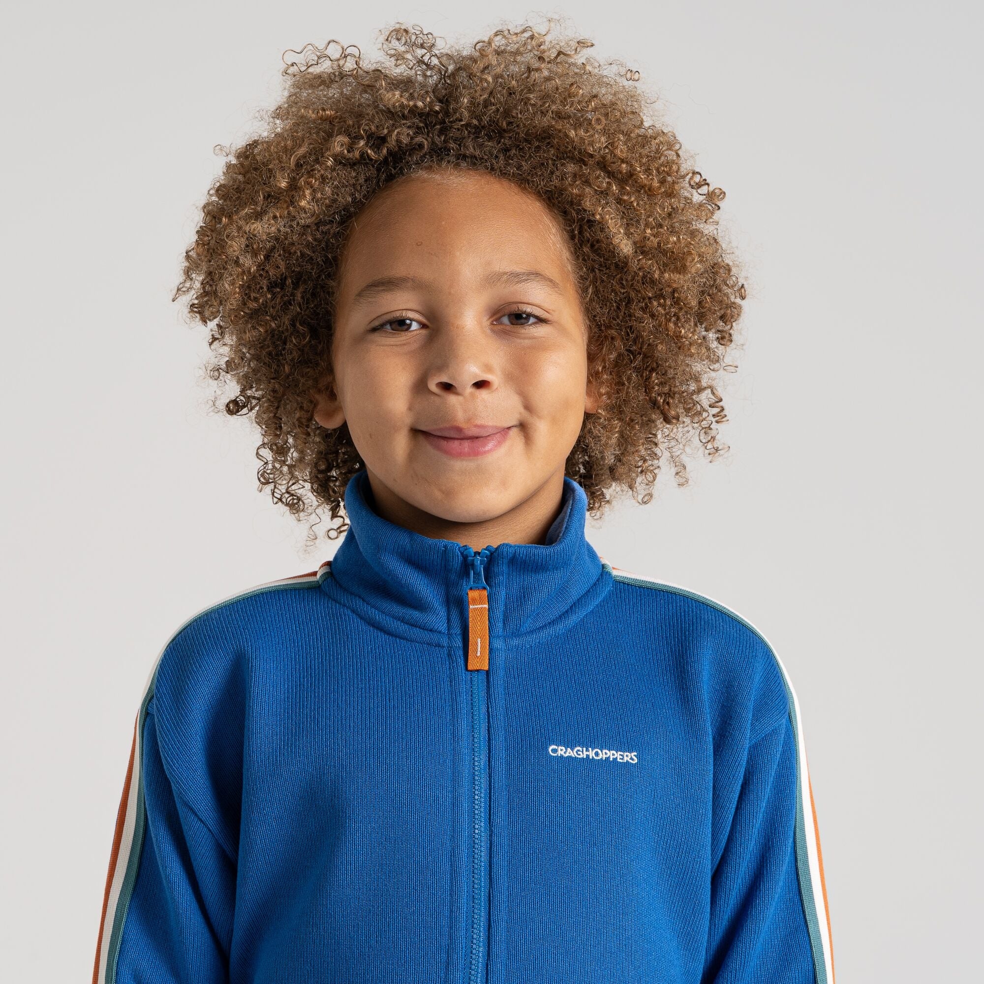 Kid's Rey Half Zip Fleece - Bolt Blue