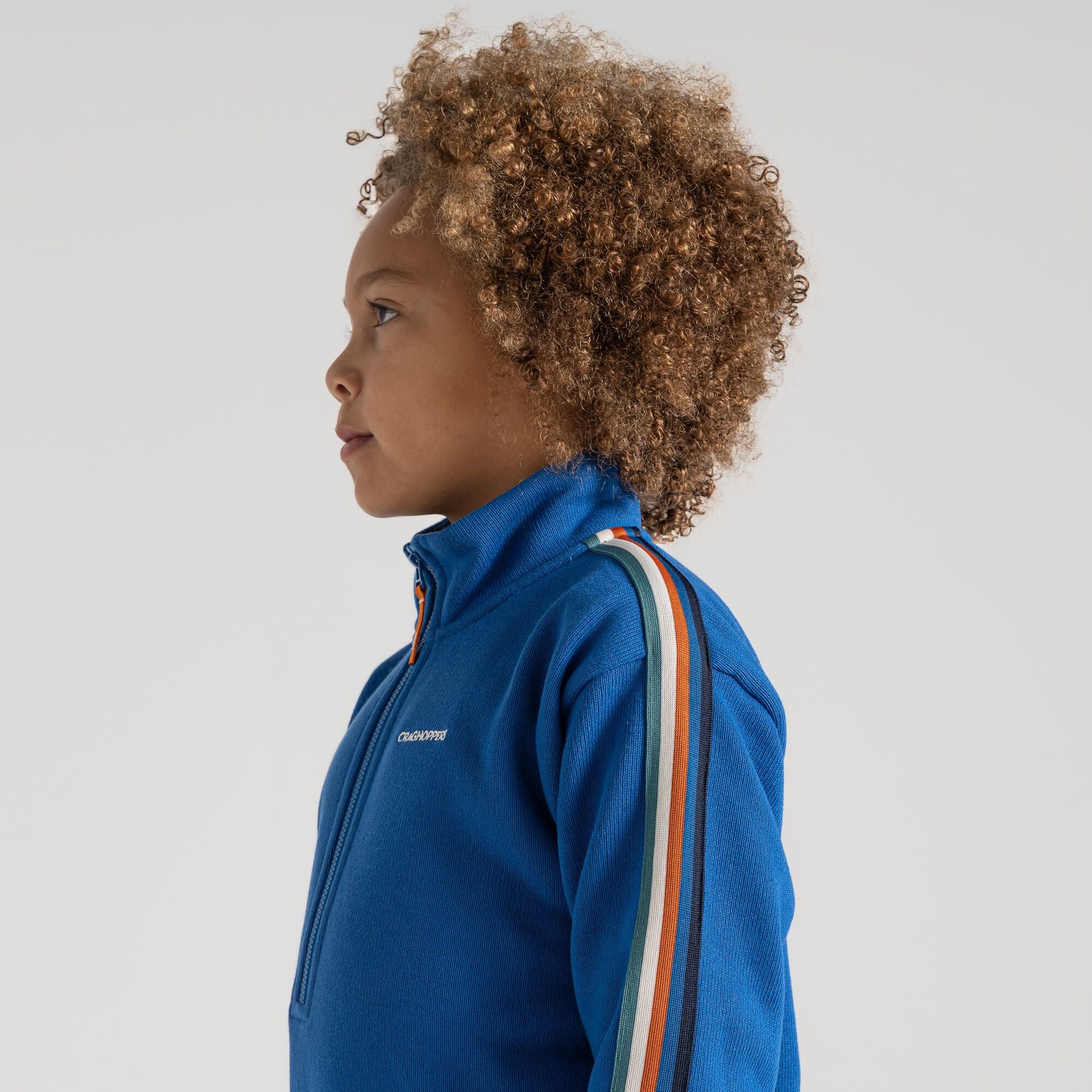 Kid's Rey Half Zip Fleece - Bolt Blue
