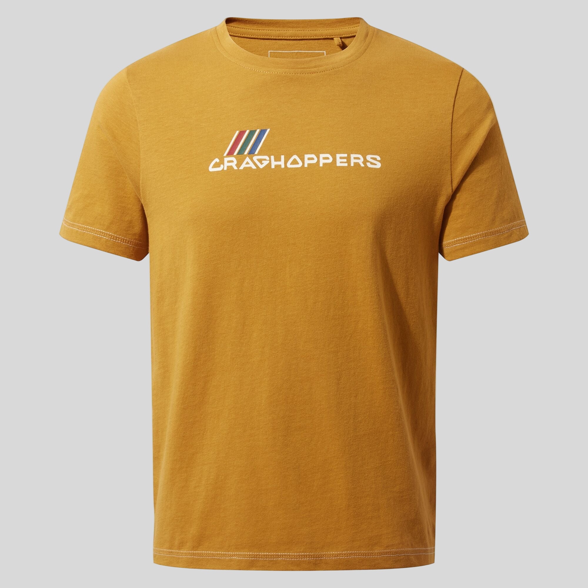 Kid's Gibbon Short Sleeved T-Shirt - Dark Butterscotch Brand Carrier