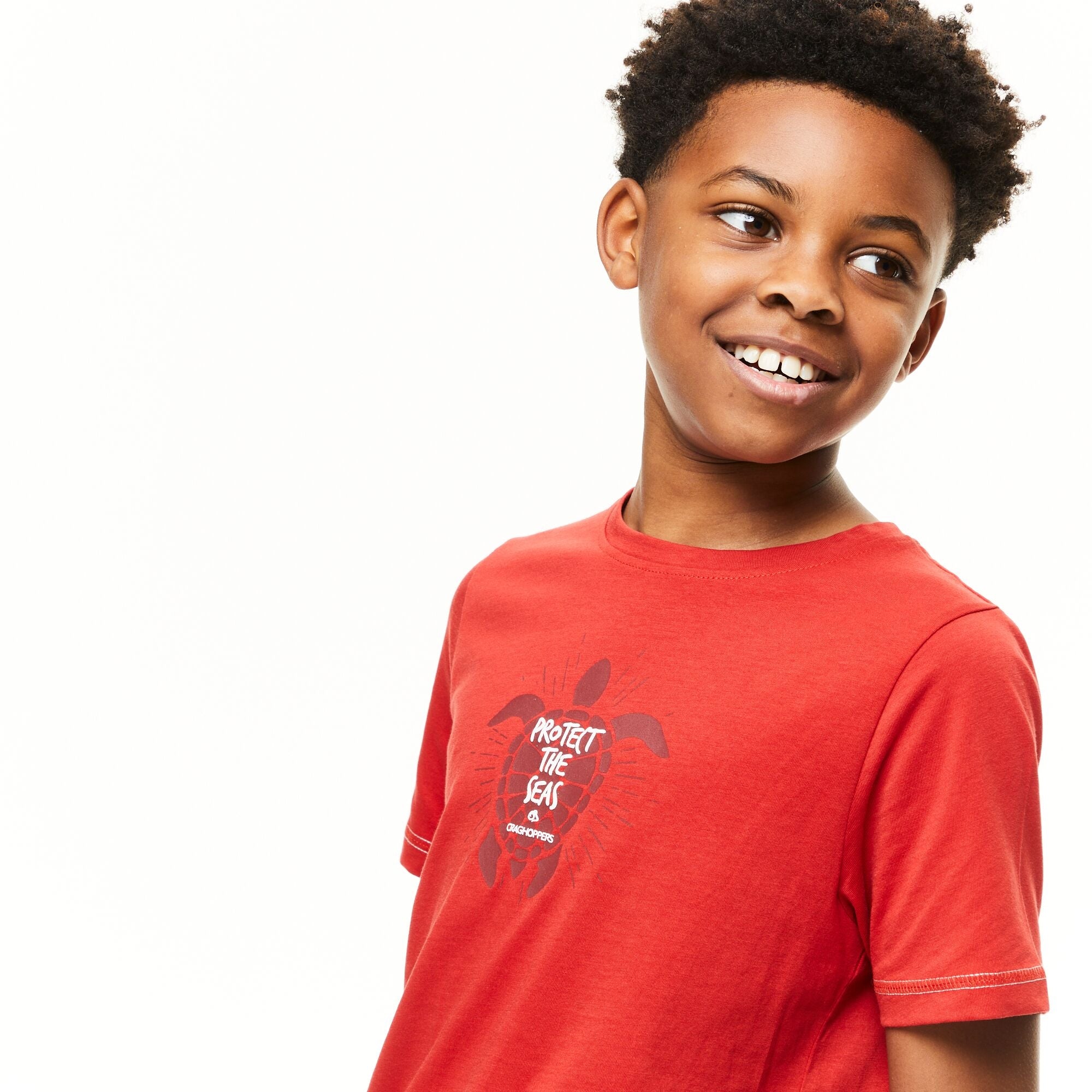 Kid's Gibbon Short Sleeved T-Shirt - Pompeian Red Turtle