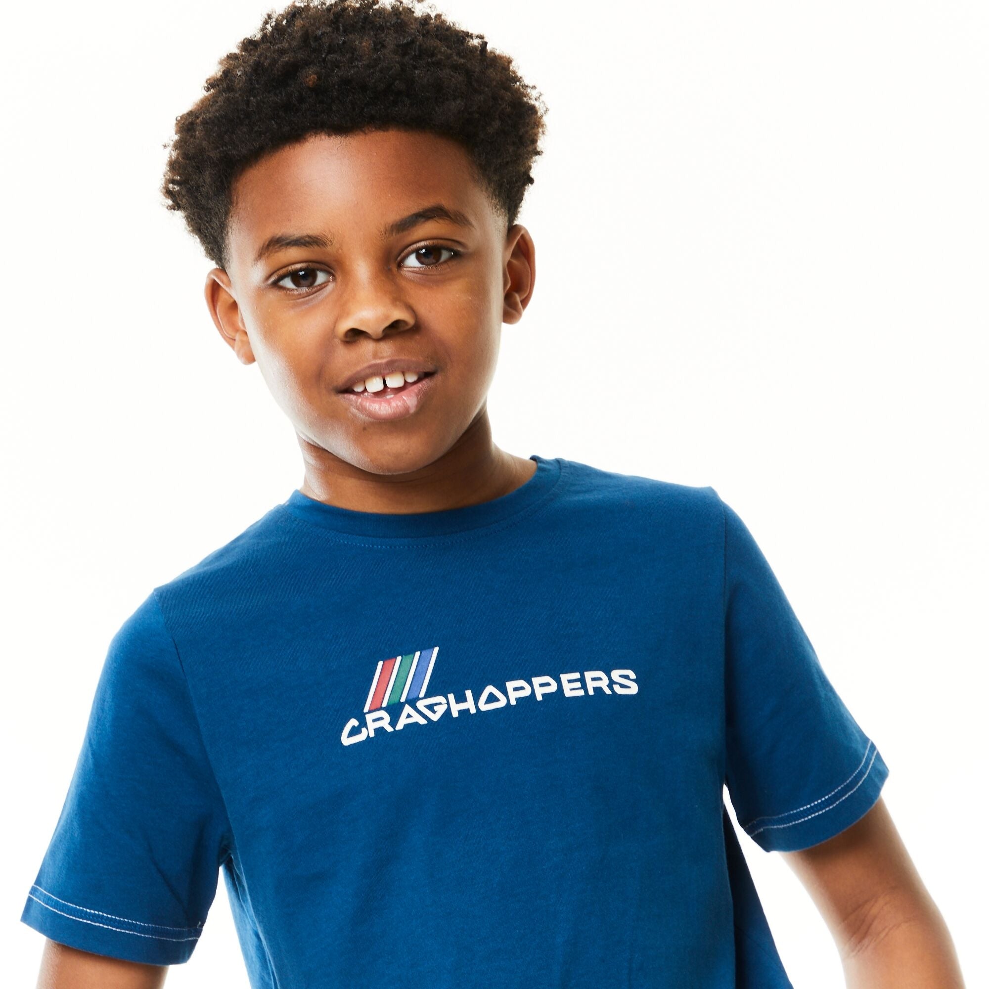 Kid's Gibbon Short Sleeved T-Shirt - Poseidon Blue Brand Carrier