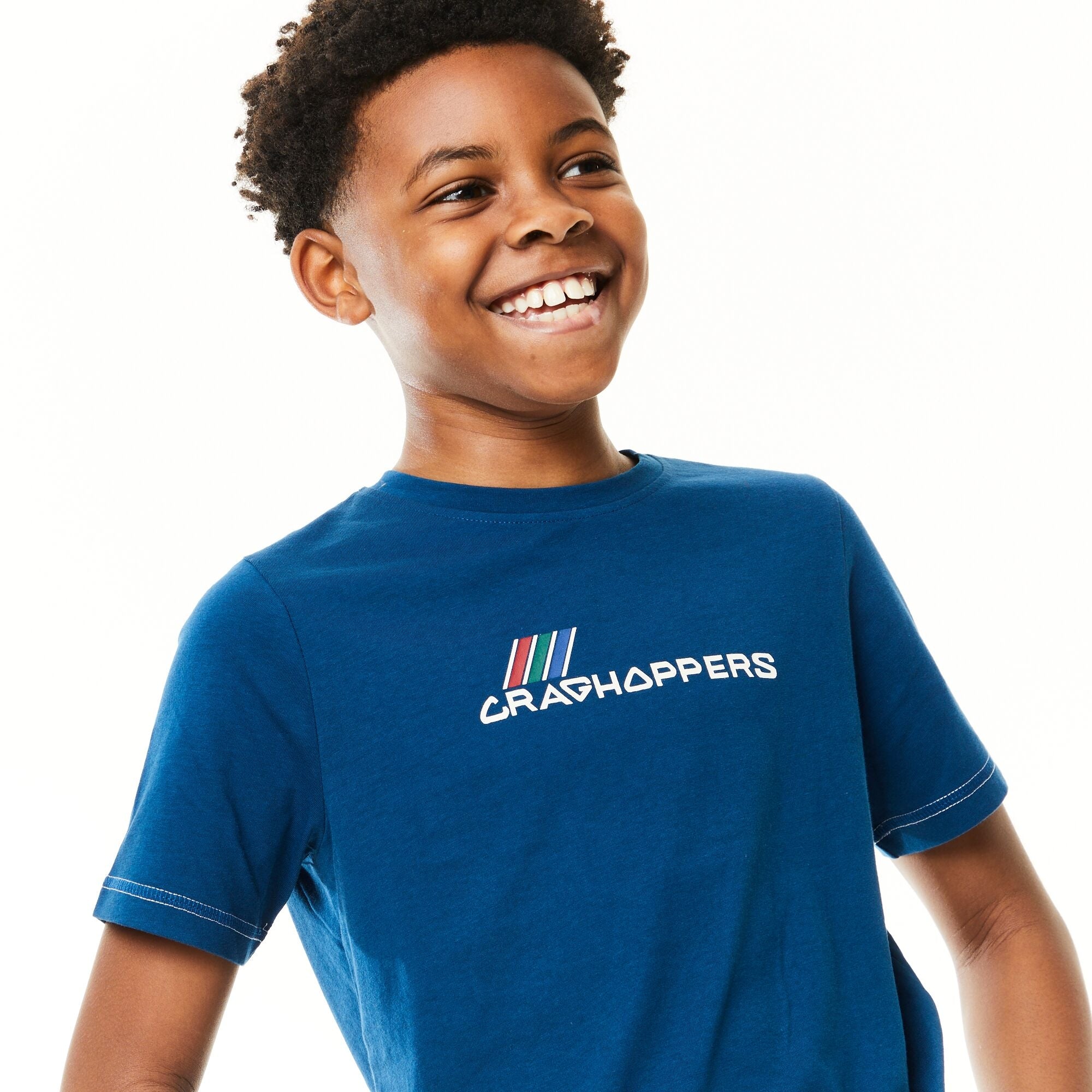 Kid's Gibbon Short Sleeved T-Shirt - Poseidon Blue Brand Carrier