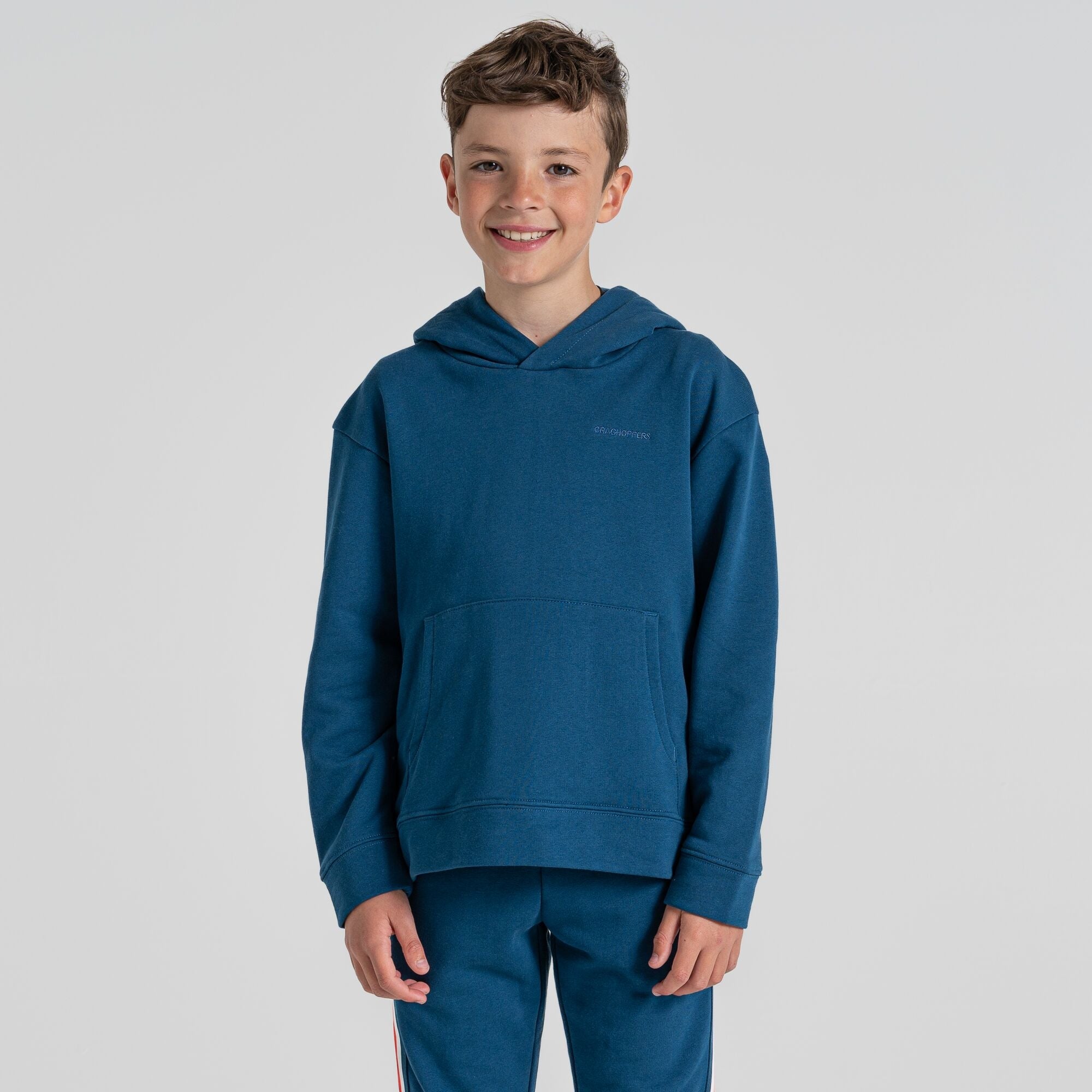 Kid's Insect Shield® Baylor Hooded Top - Poseidon Blue