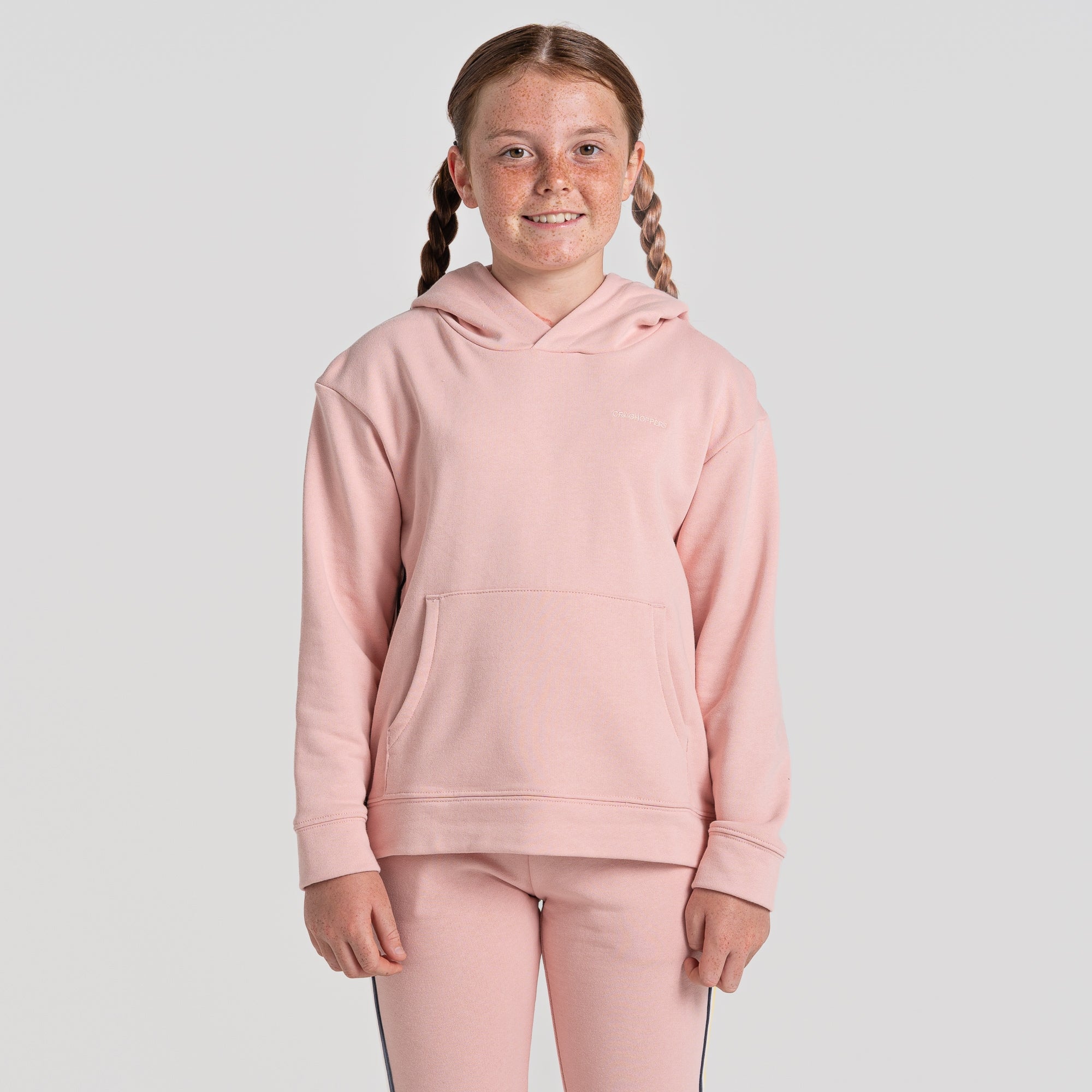 Kid's Insect Shield® Baylor Hooded Top - Pink Clay