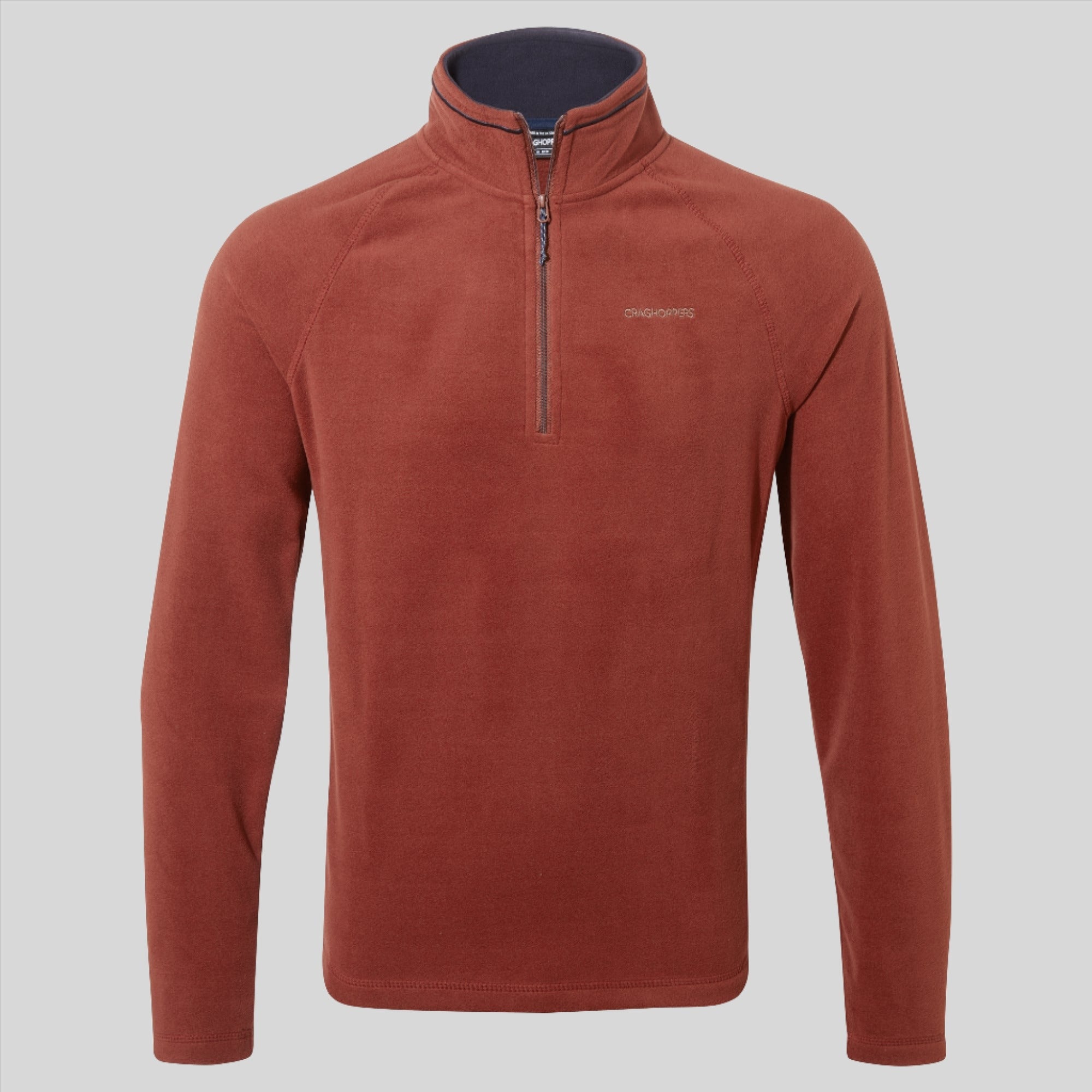 Men's Corey Half Zip Fleece - Mahogany