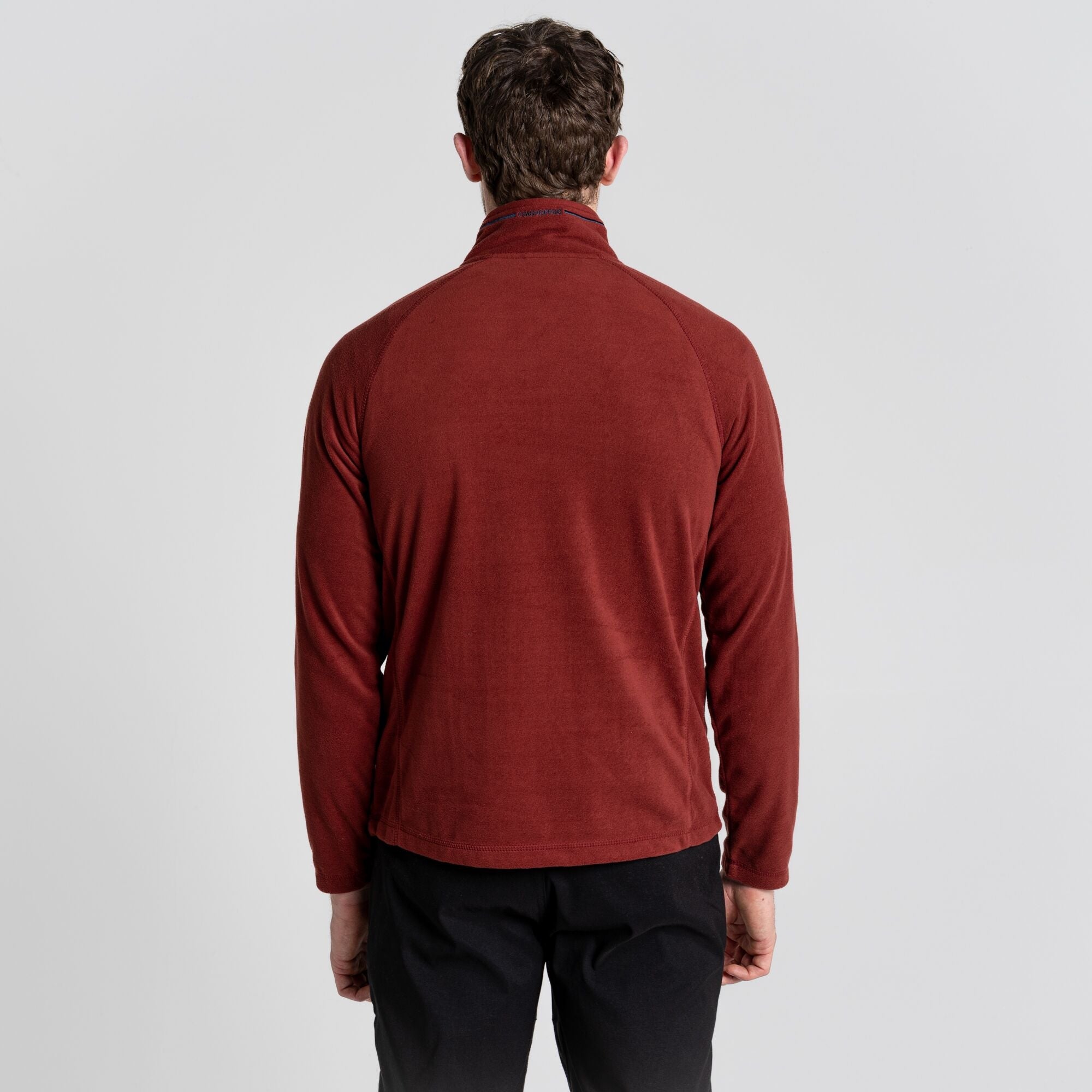 Men's Corey Half Zip Fleece - Mahogany