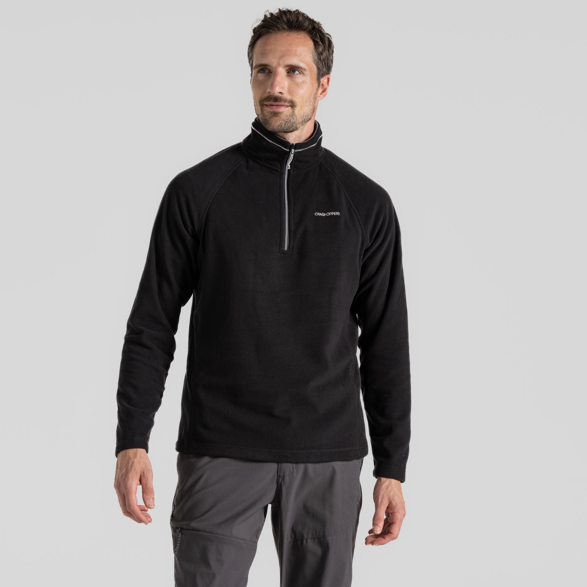 Men's Corey Half Zip Fleece - Black