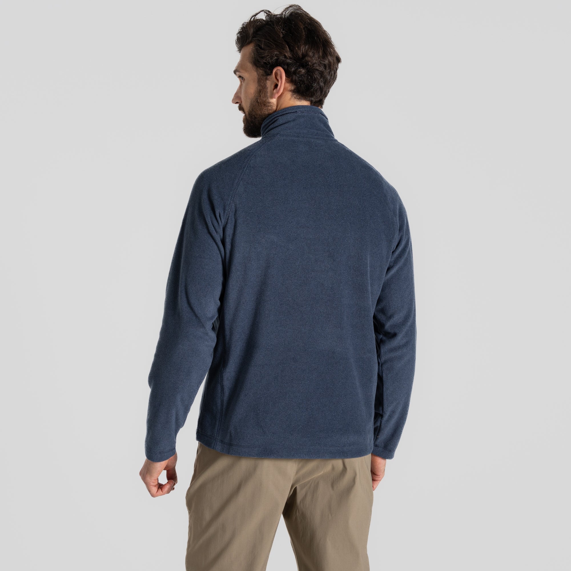 Men's Corey Half Zip Fleece - Blue Navy Marl