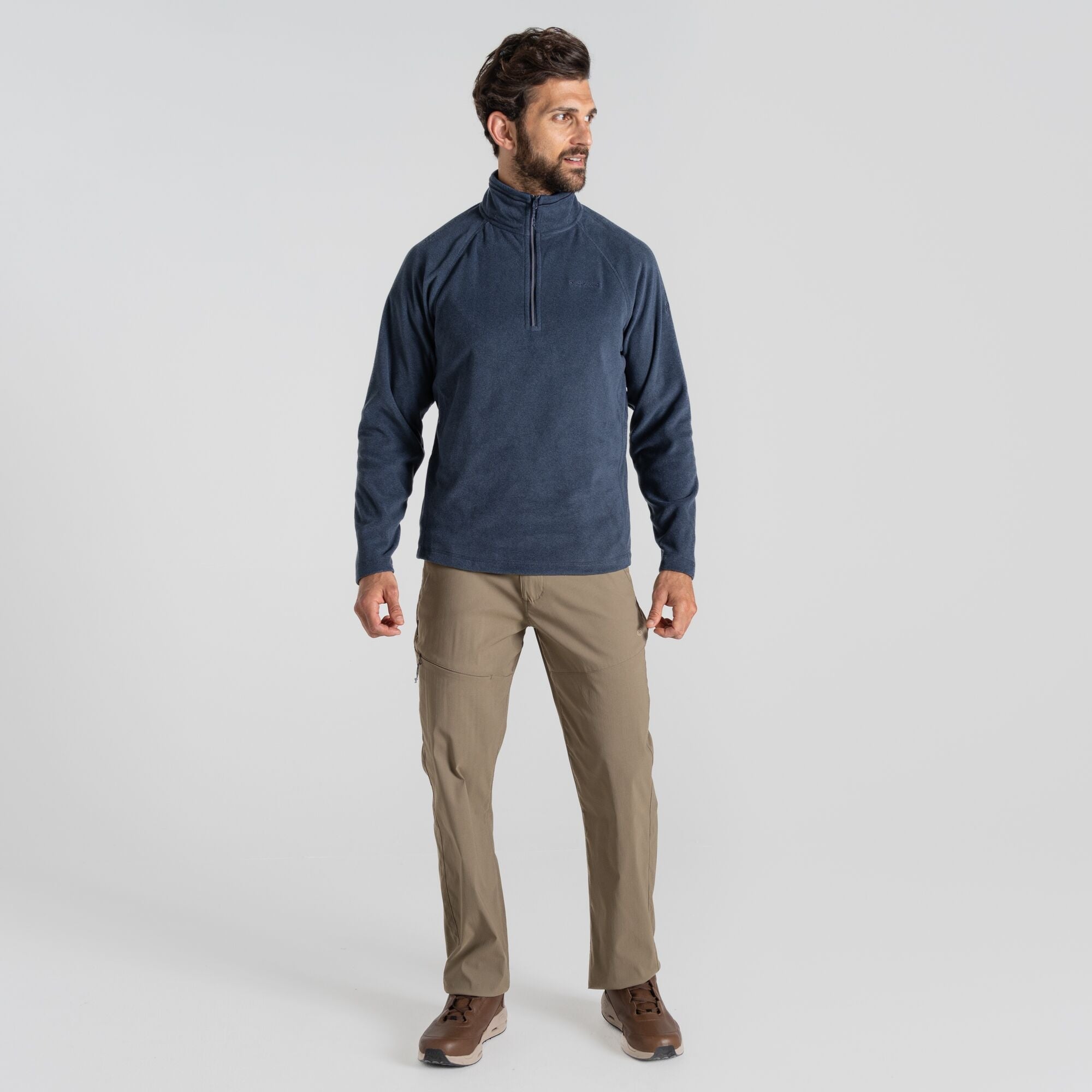 Men's Corey Half Zip Fleece - Blue Navy Marl