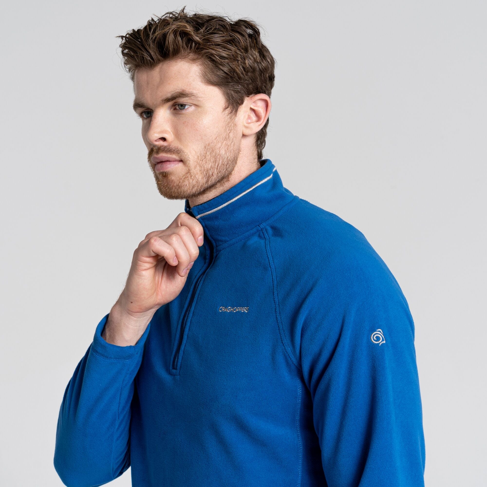 Men's Corey Half Zip Fleece - Picotee Blue
