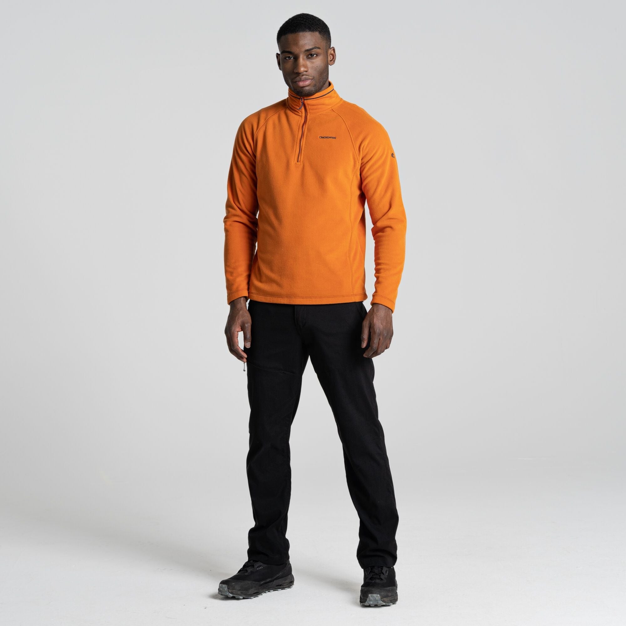 Men's Corey Half Zip Fleece - Canyon Orange