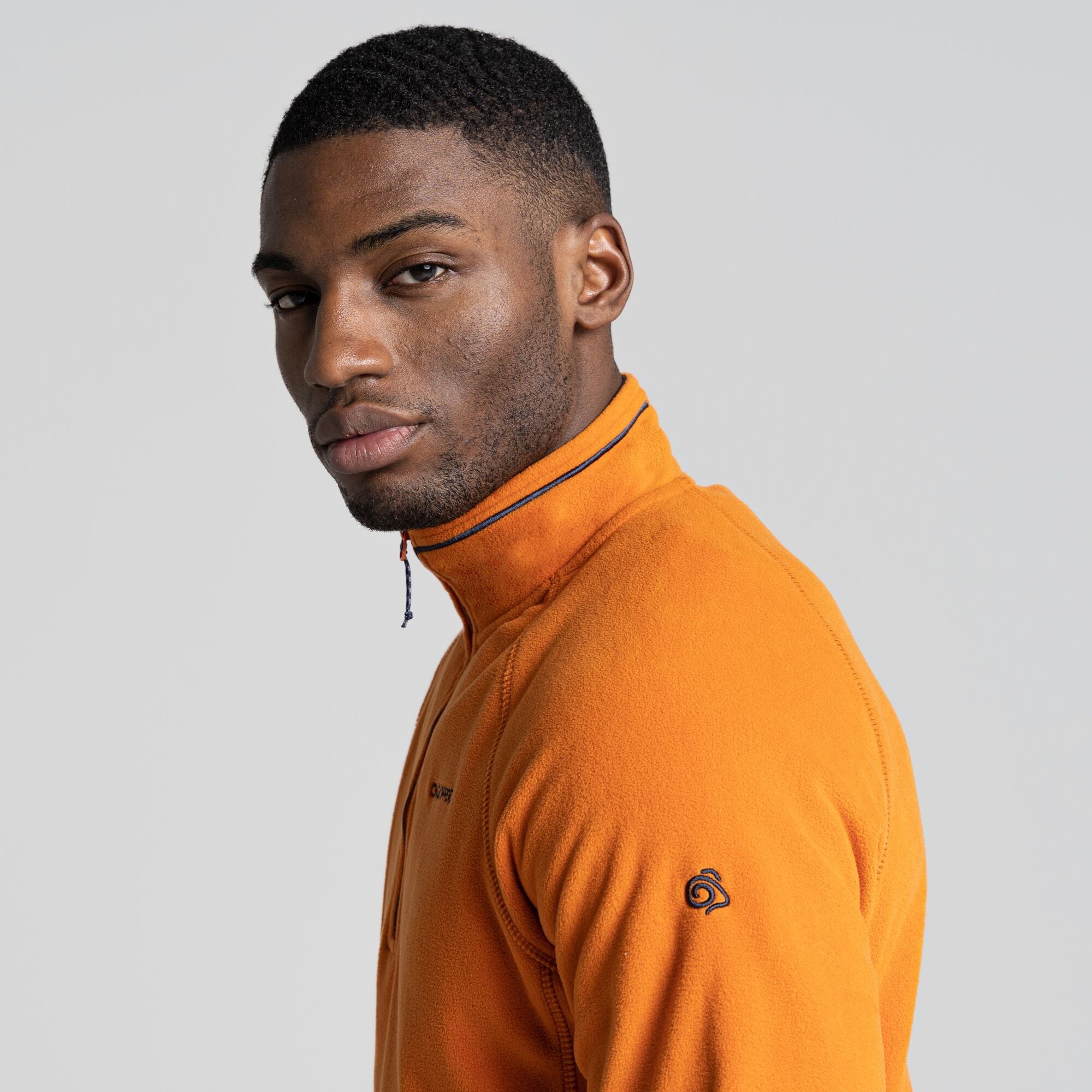 Men's Corey Half Zip Fleece - Canyon Orange