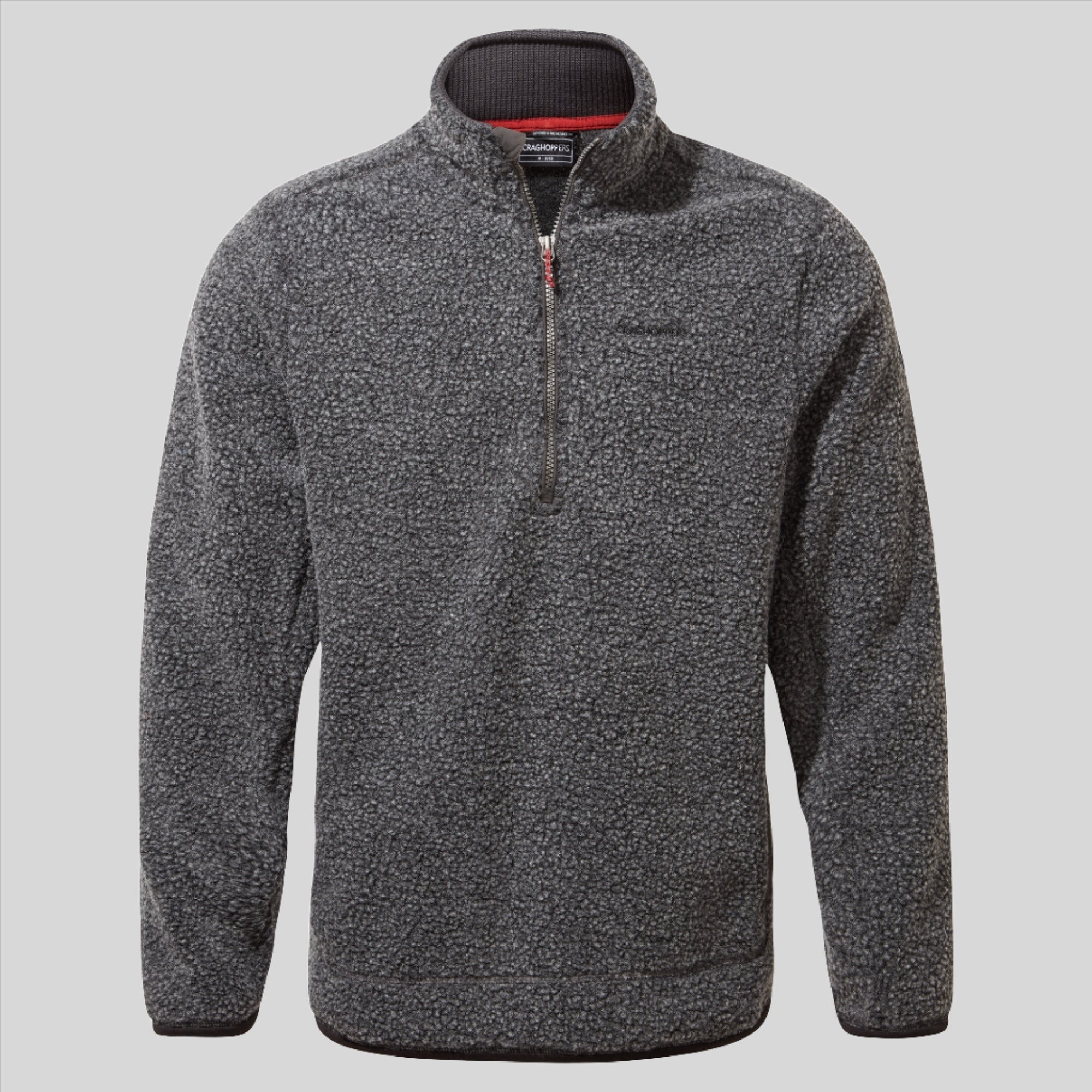 Men's Elroy Half Zip Fleece - Black Pepper