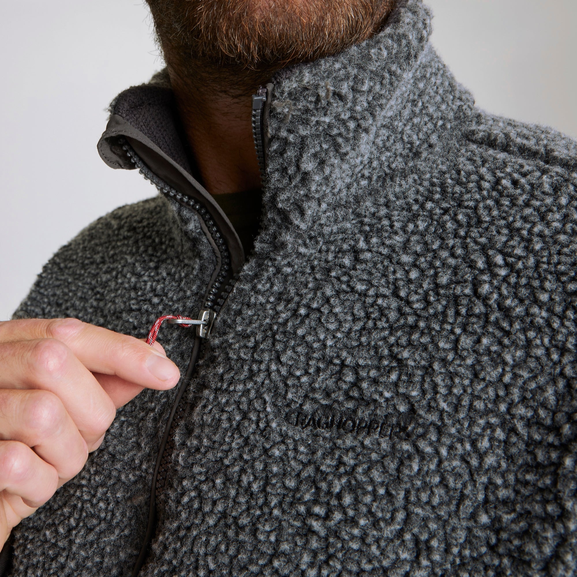 Men's Elroy Half Zip Fleece - Black Pepper