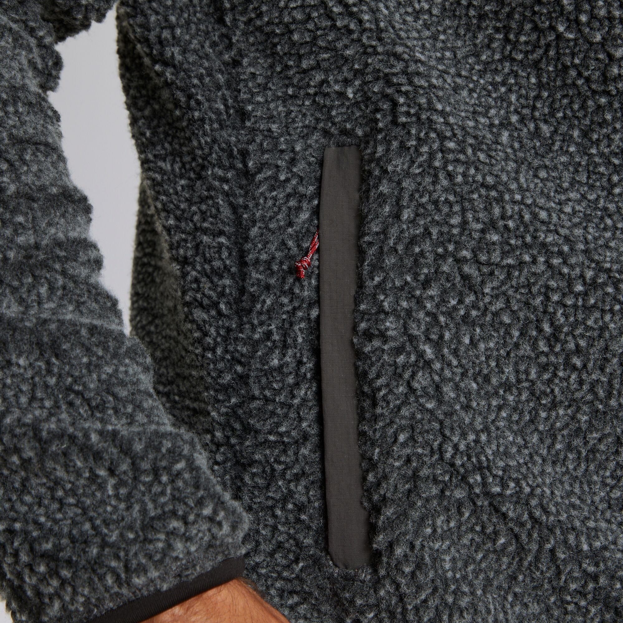 Men's Elroy Half Zip Fleece - Black Pepper