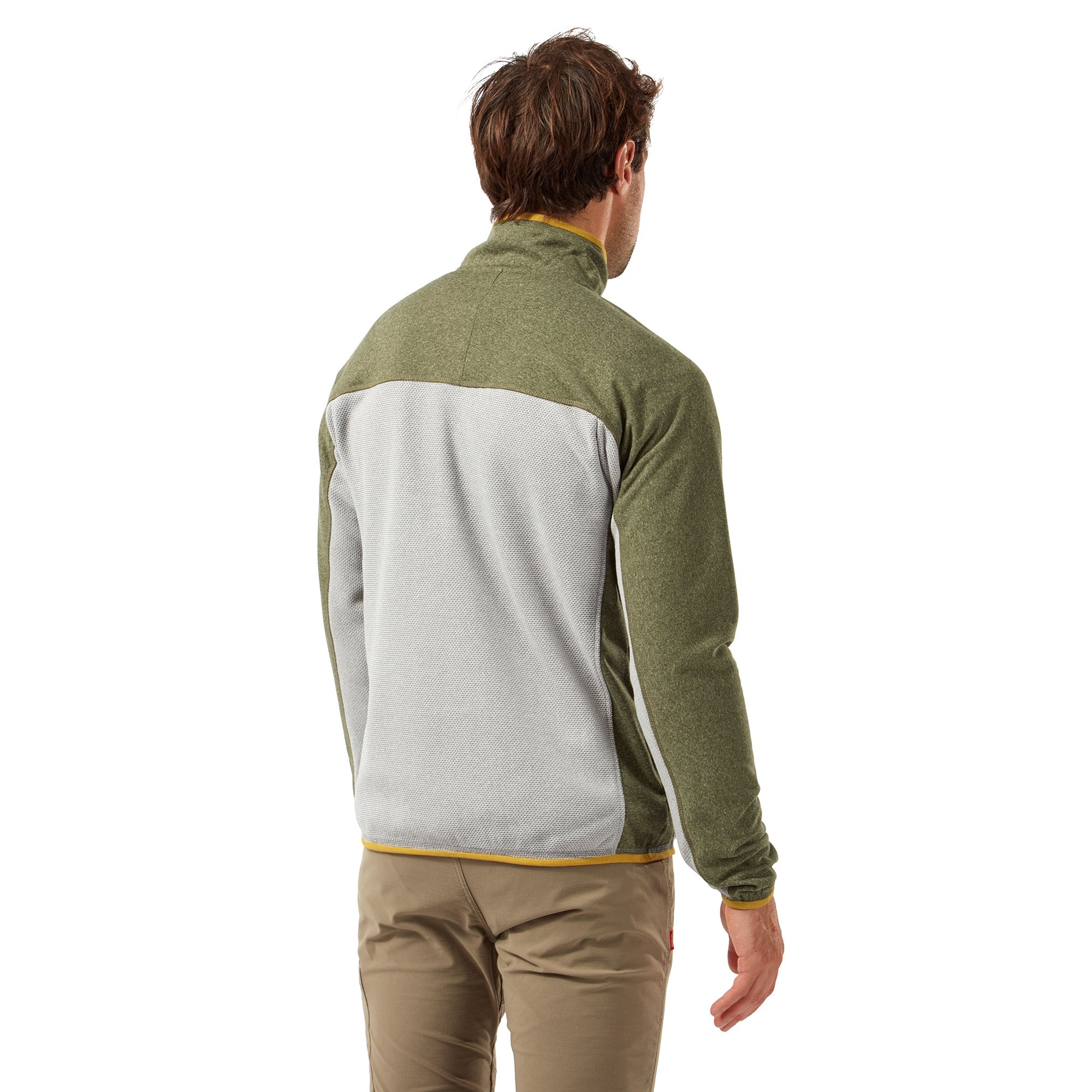 Men's Galway Half Zip Fleece - Parka Green Marl/Cloud Grey