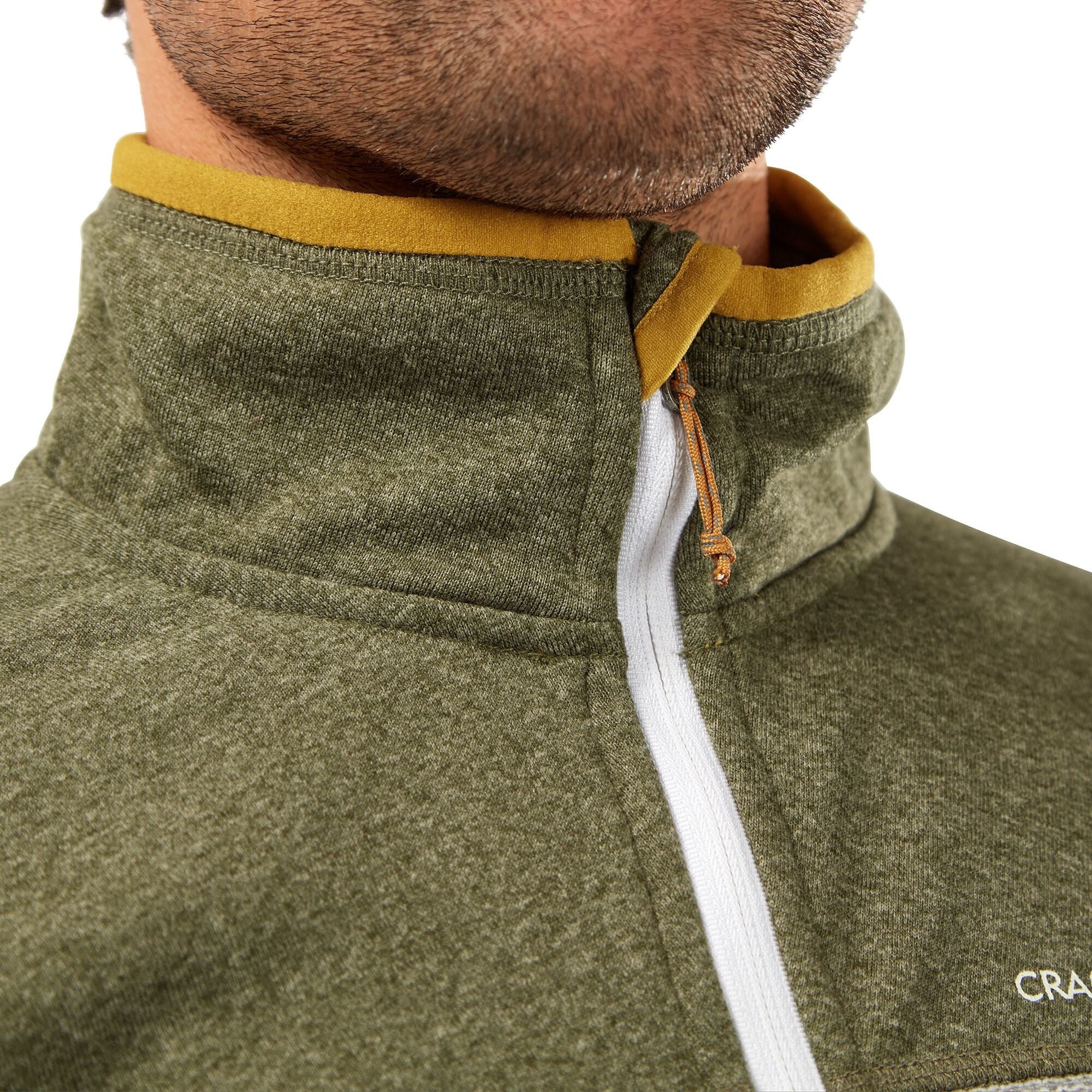 Men's Galway Half Zip Fleece - Parka Green Marl/Cloud Grey
