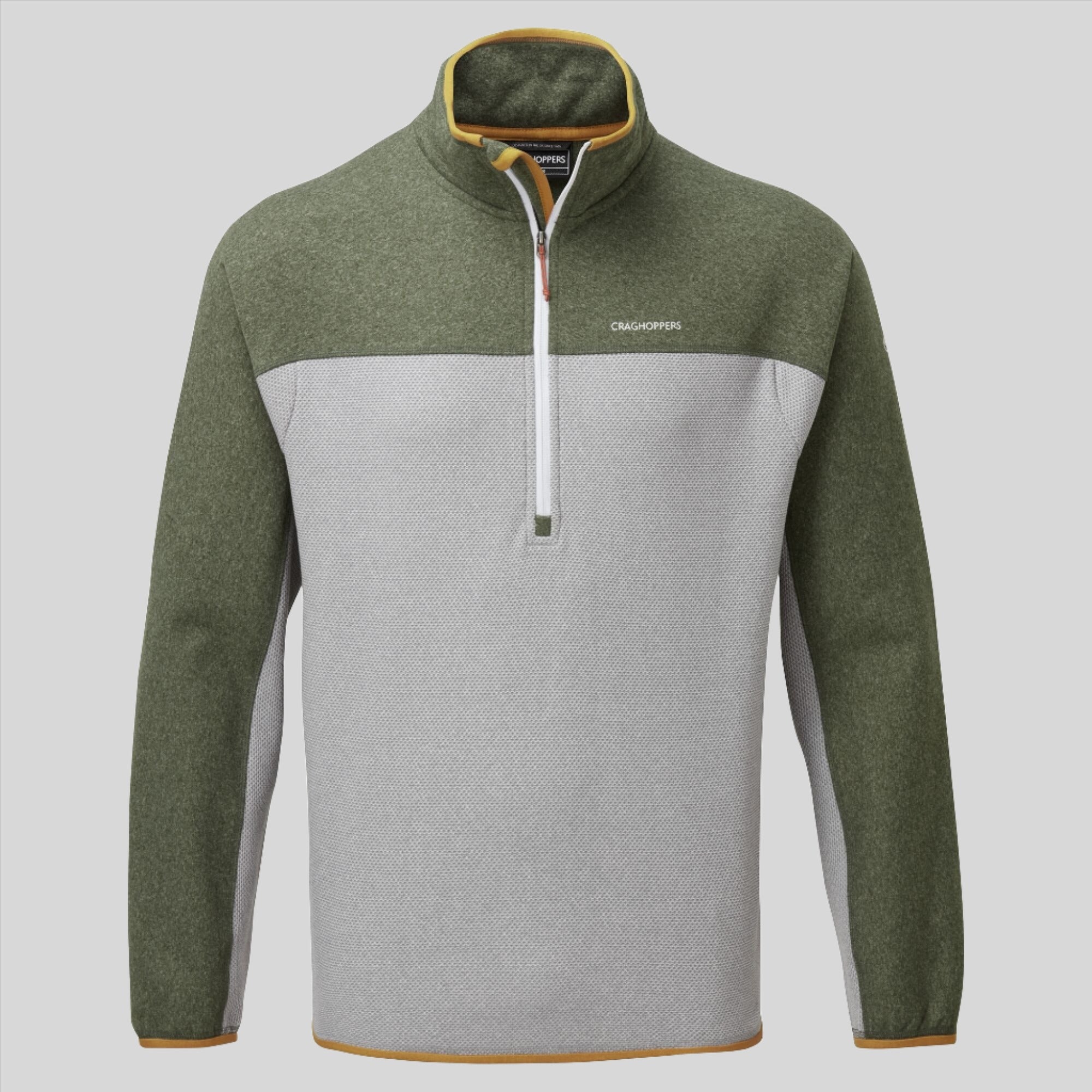 Men's Galway Half Zip Fleece - Parka Green Marl/Cloud Grey