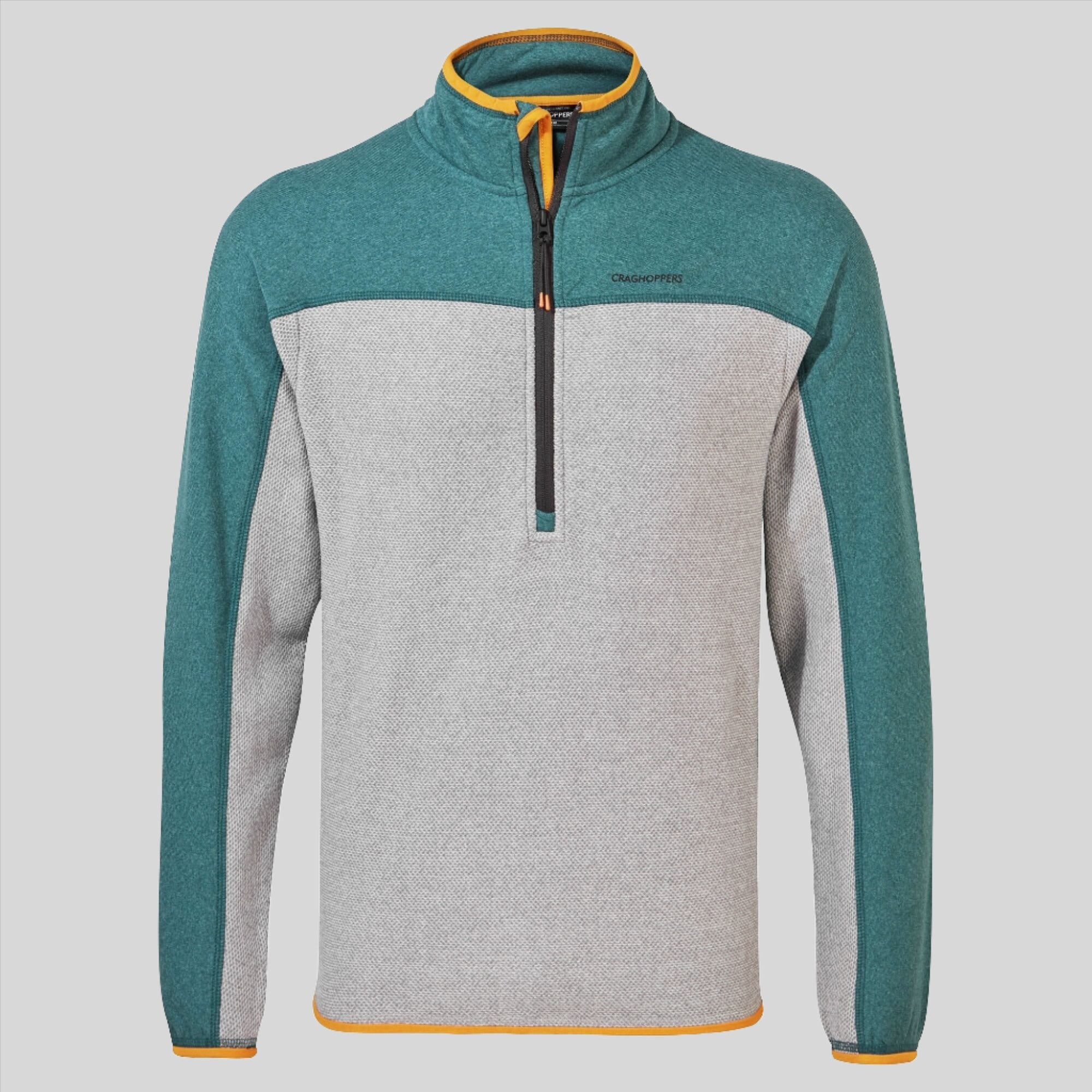 Men's Galway Half Zip Fleece - Cloud Grey/Sacramento Green Marl
