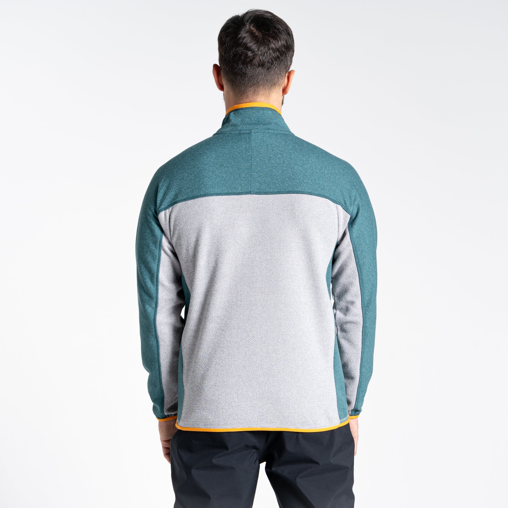 Men's Galway Half Zip Fleece - Cloud Grey/Sacramento Green Marl