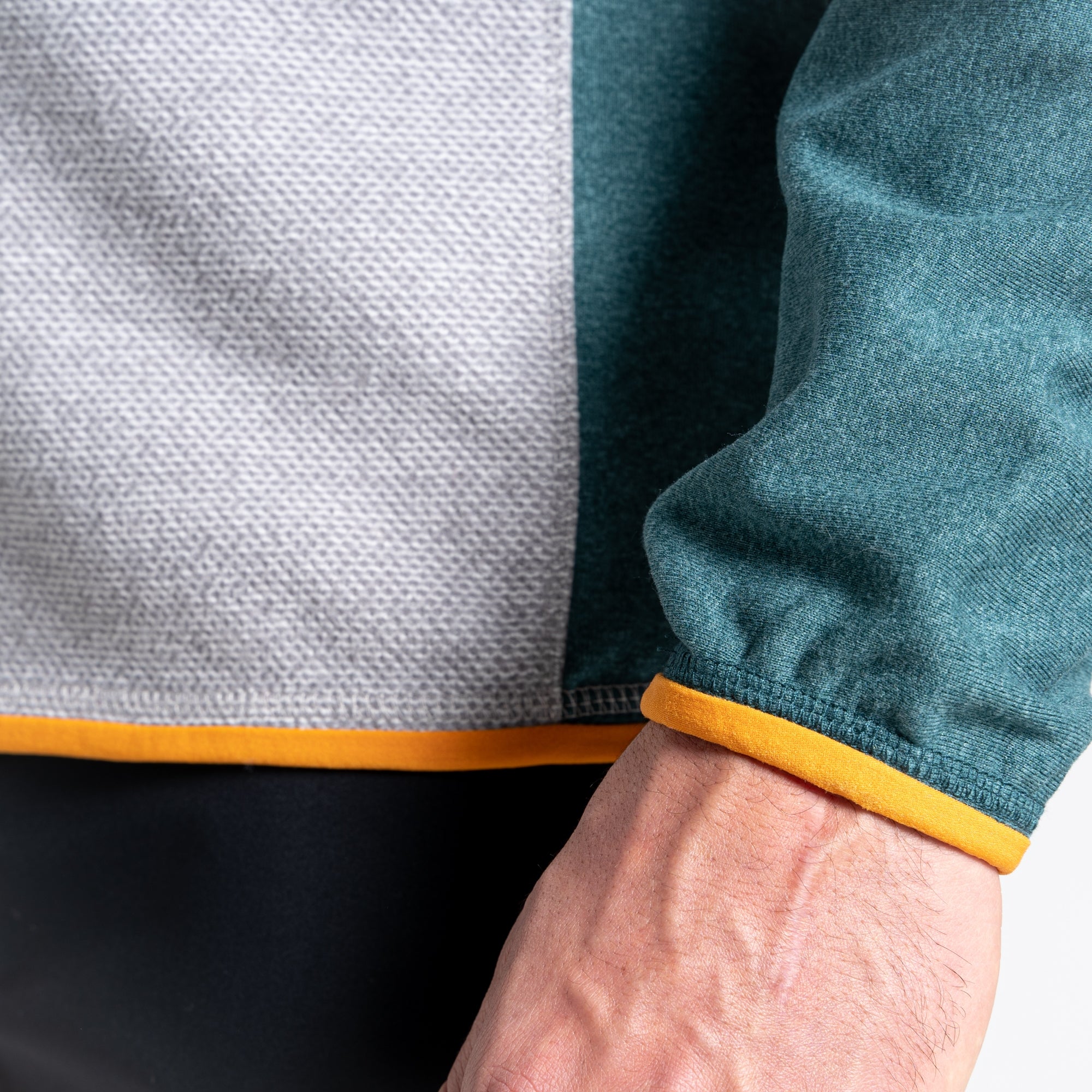 Men's Galway Half Zip Fleece - Cloud Grey/Sacramento Green Marl