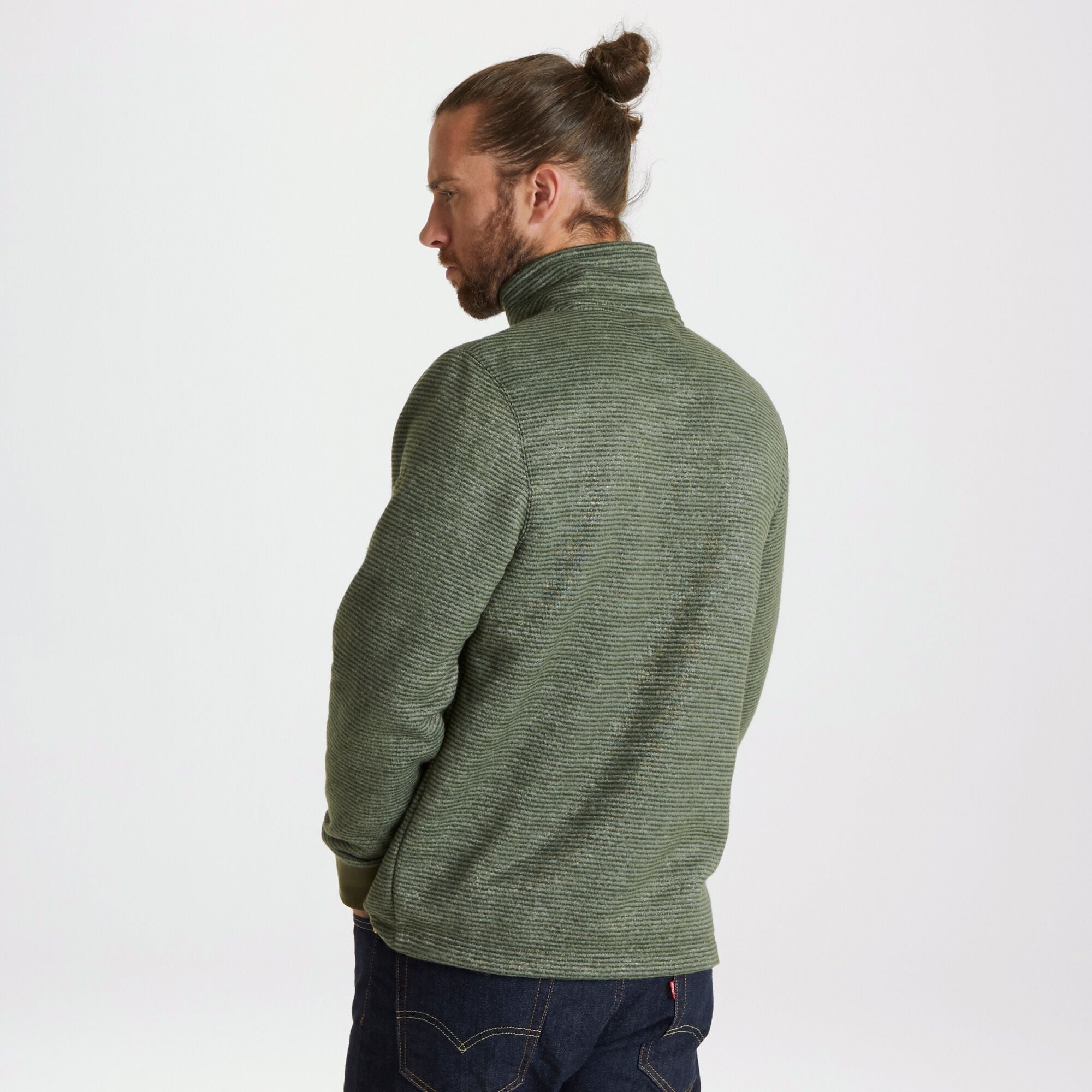 Men's Gairloch Jacket - Bottle Green Stripe