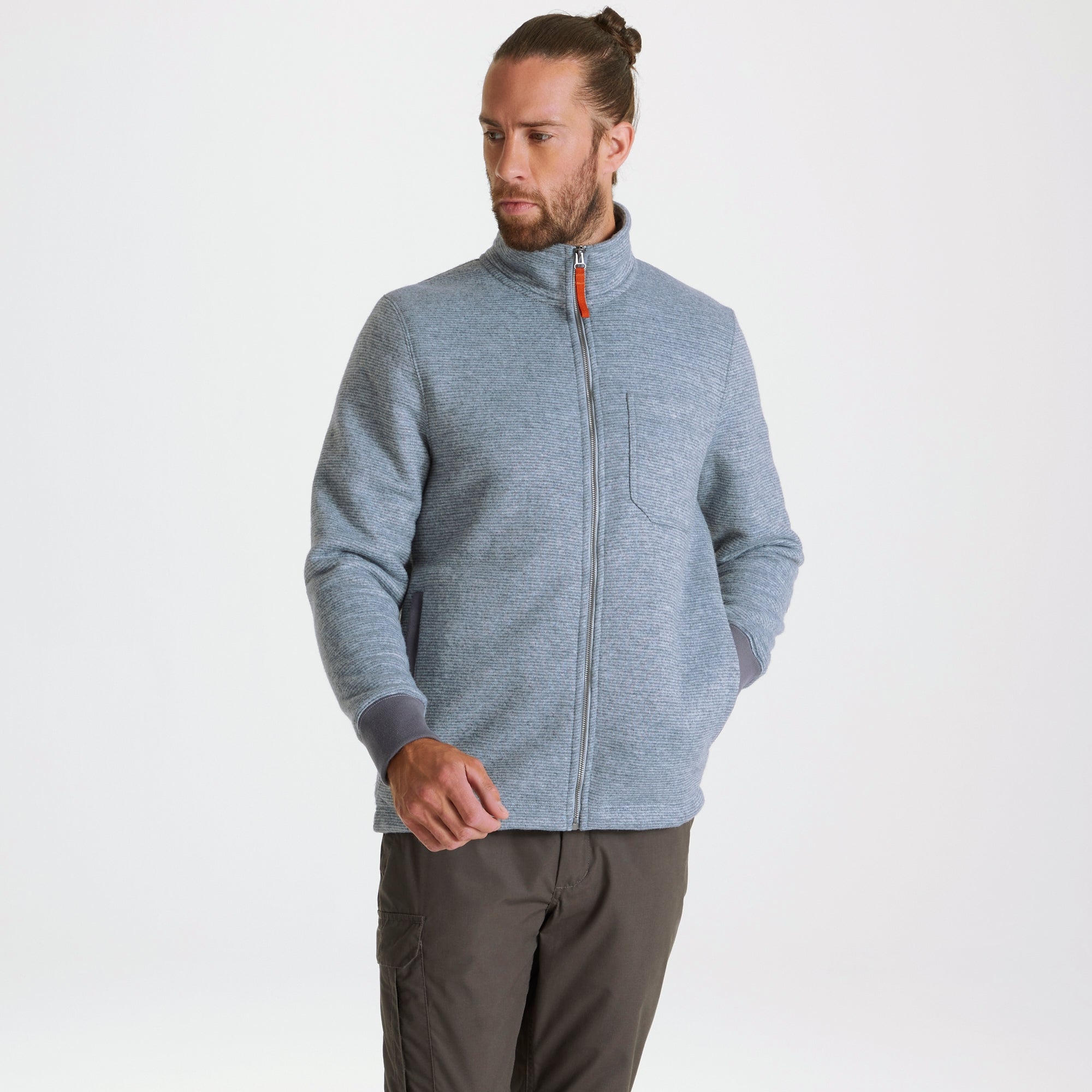 Men's Gairloch Jacket - Soft Grey Stripe
