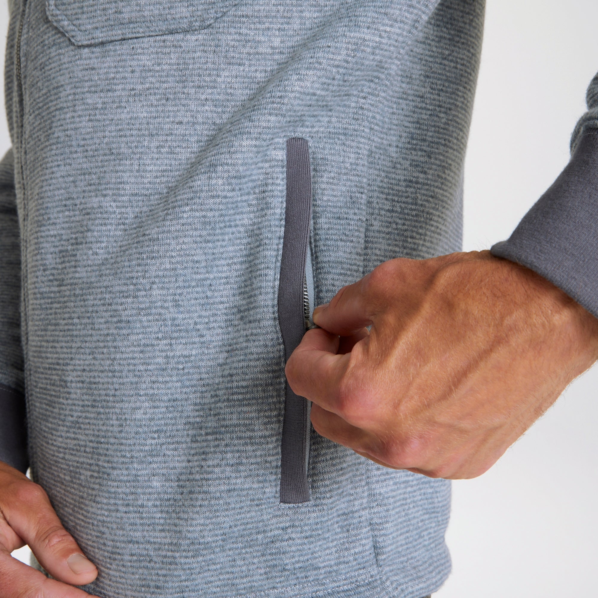Men's Gairloch Jacket - Soft Grey Stripe