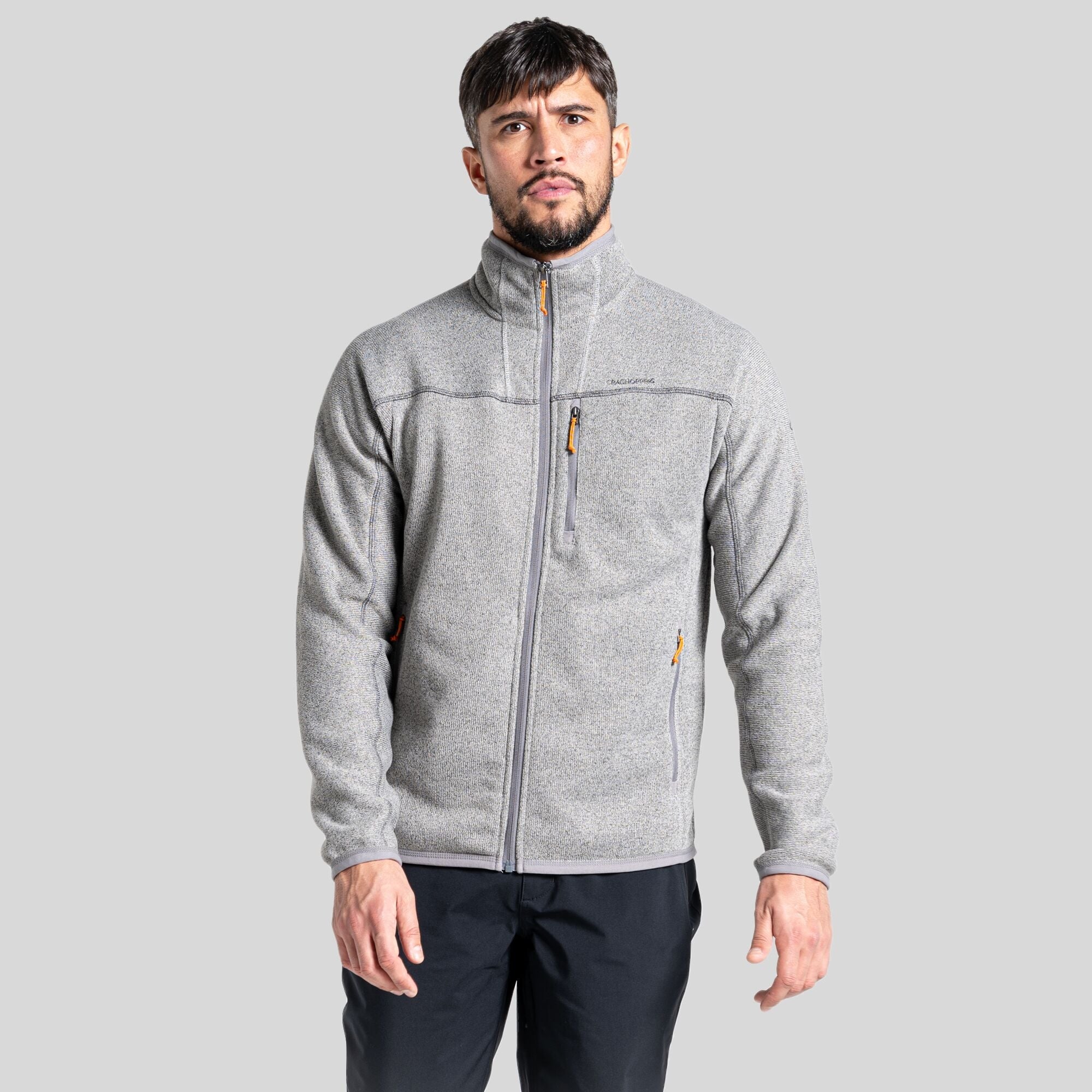 Men's Torney Fleece Jacket - Soft Grey Marl