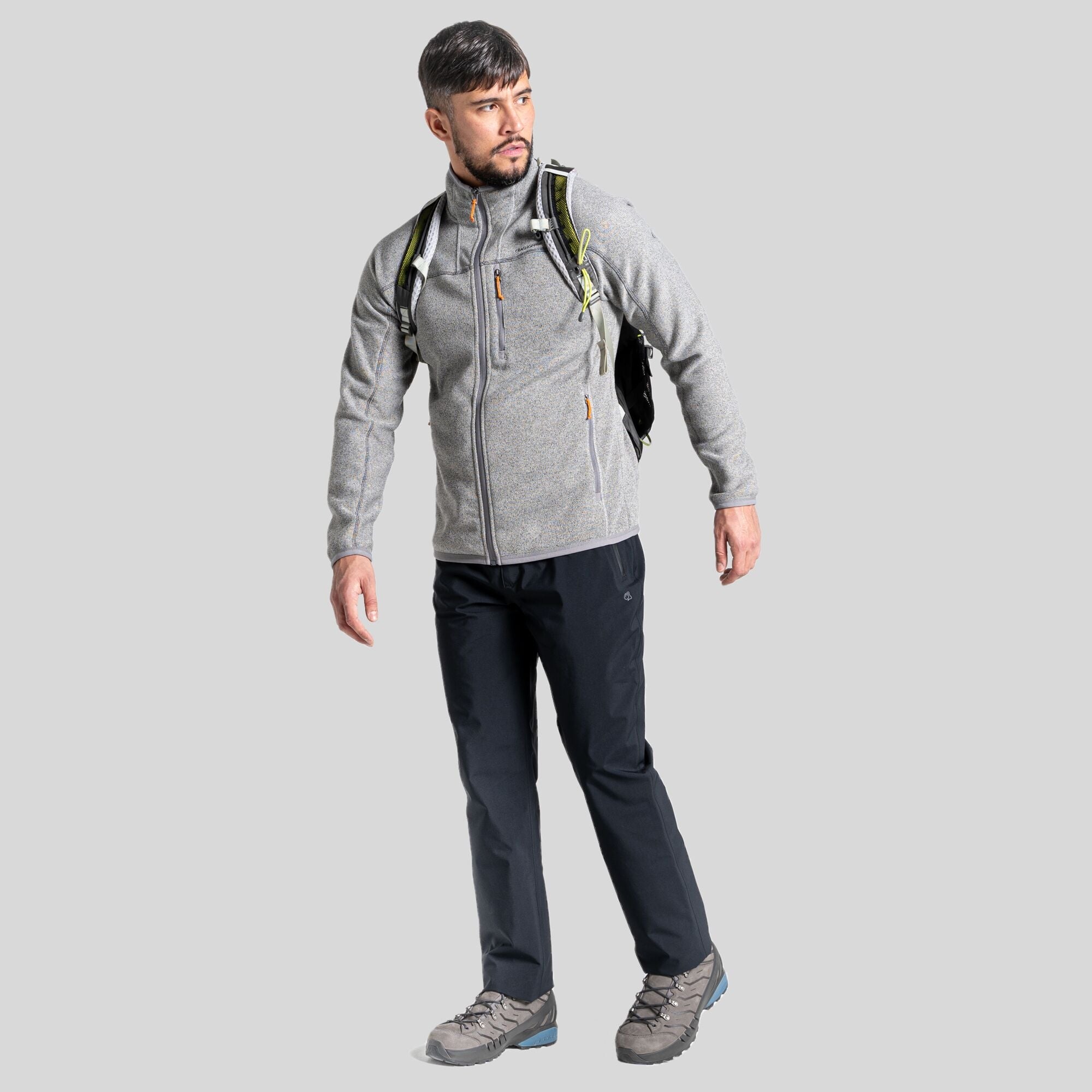 Men's Torney Fleece Jacket - Soft Grey Marl