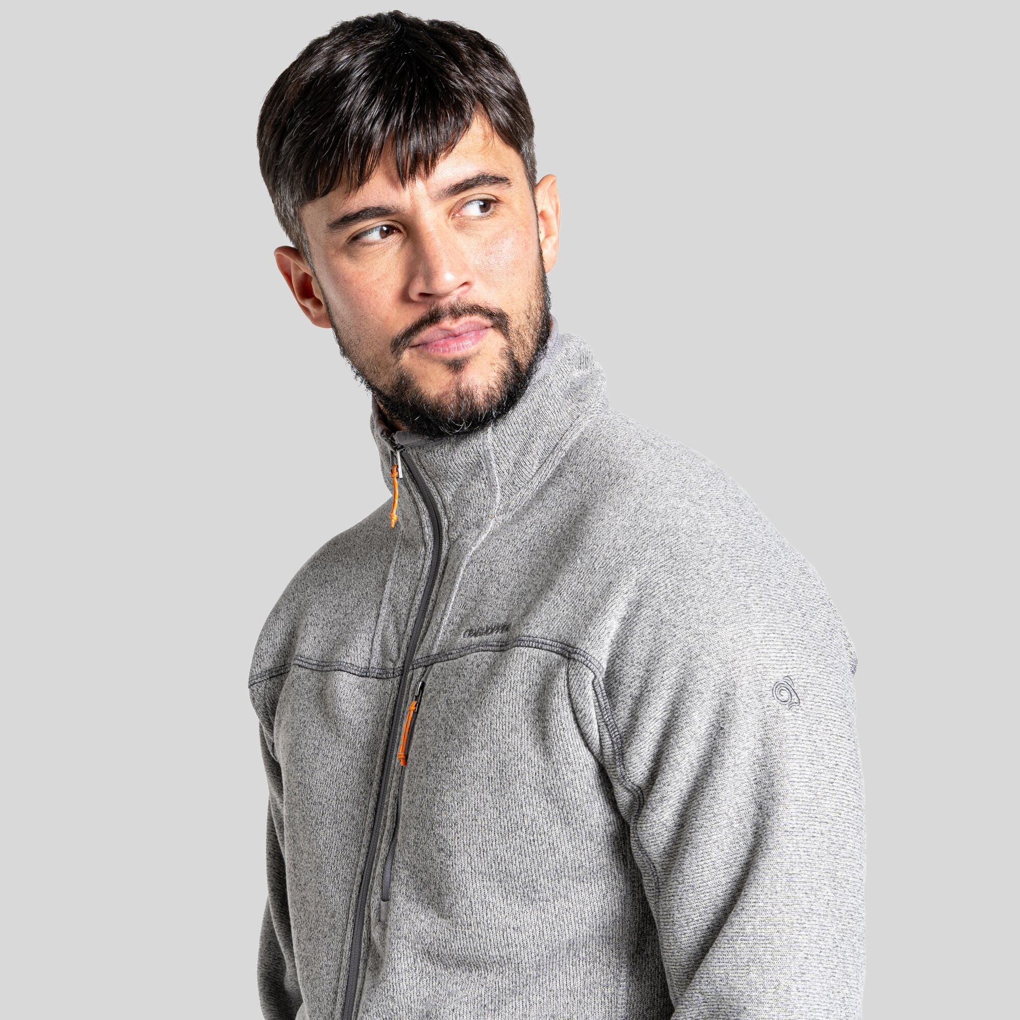 Men's Torney Fleece Jacket - Soft Grey Marl