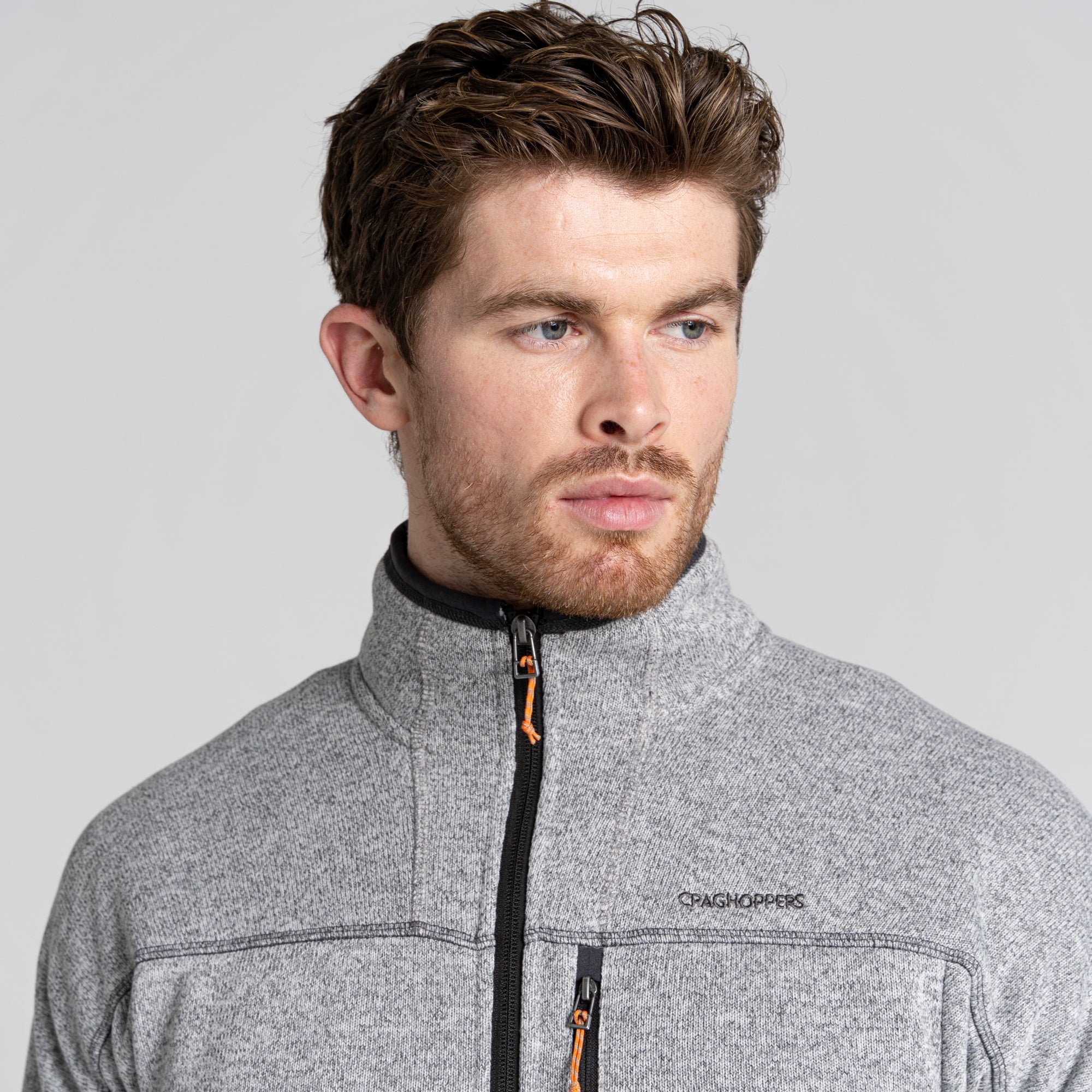 Men's Torney Fleece Jacket - Dove Grey Marl