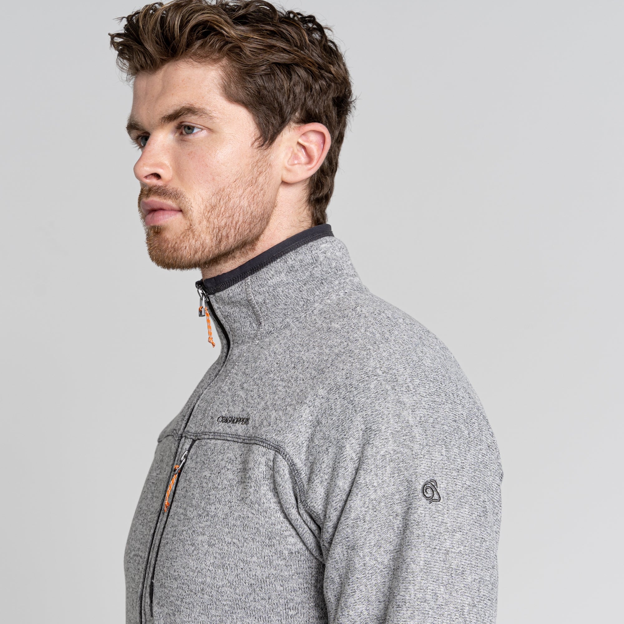 Men's Torney Fleece Jacket - Dove Grey Marl
