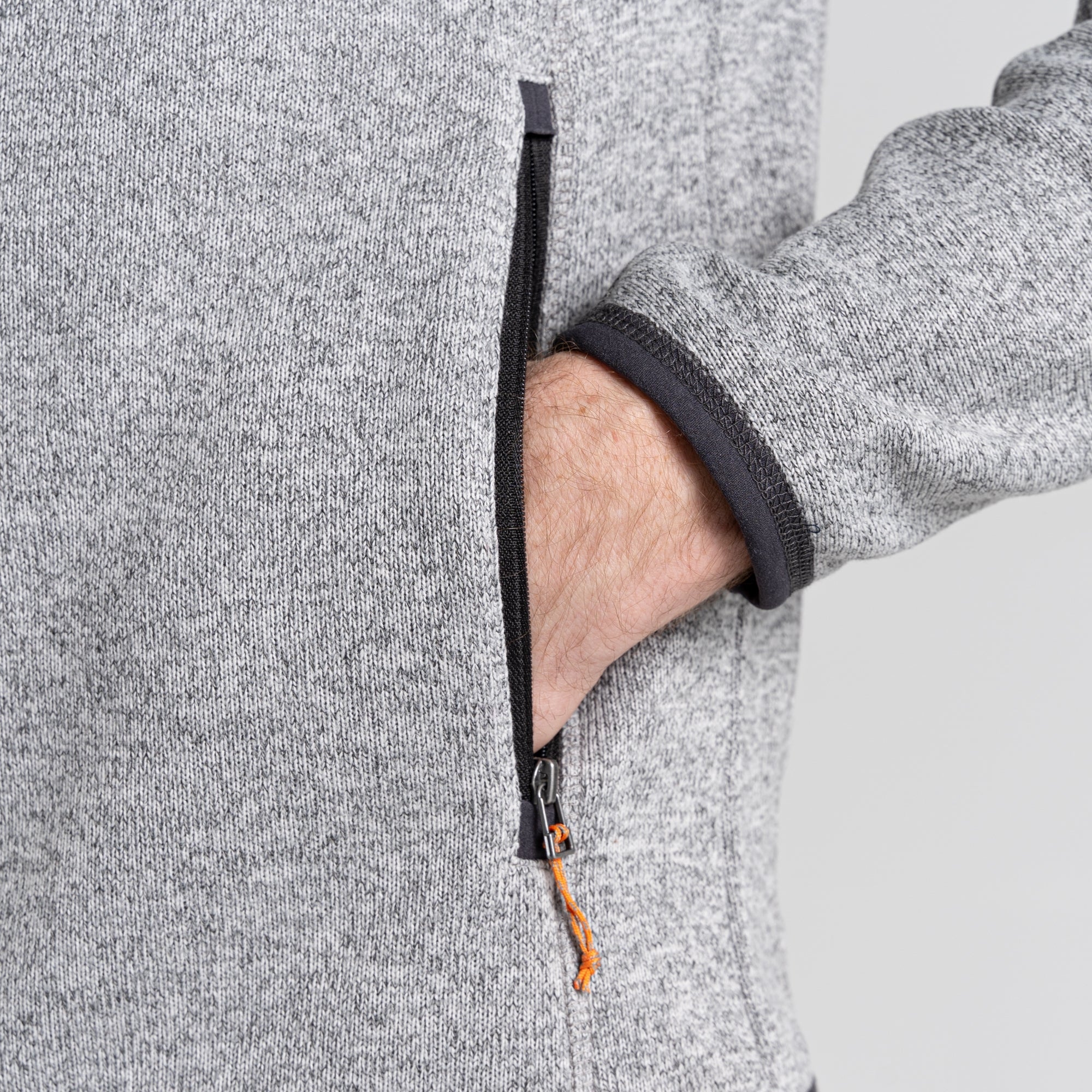 Men's Torney Fleece Jacket - Dove Grey Marl