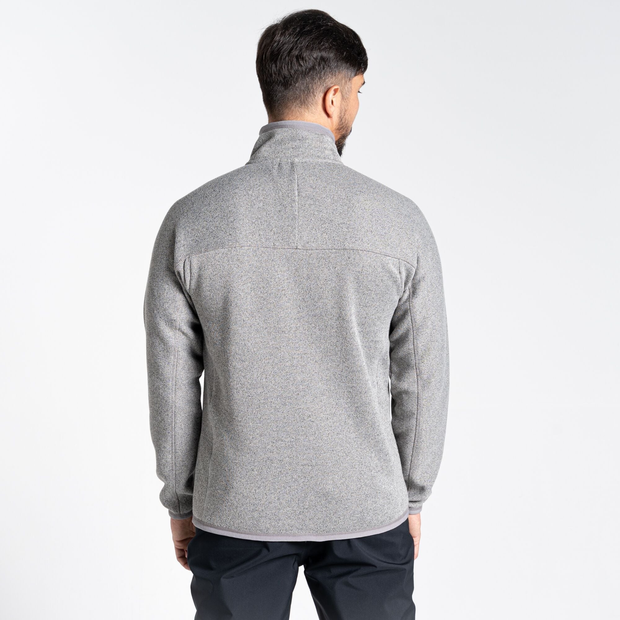 Men's Torney Half Zip Fleece - Soft Grey Marl