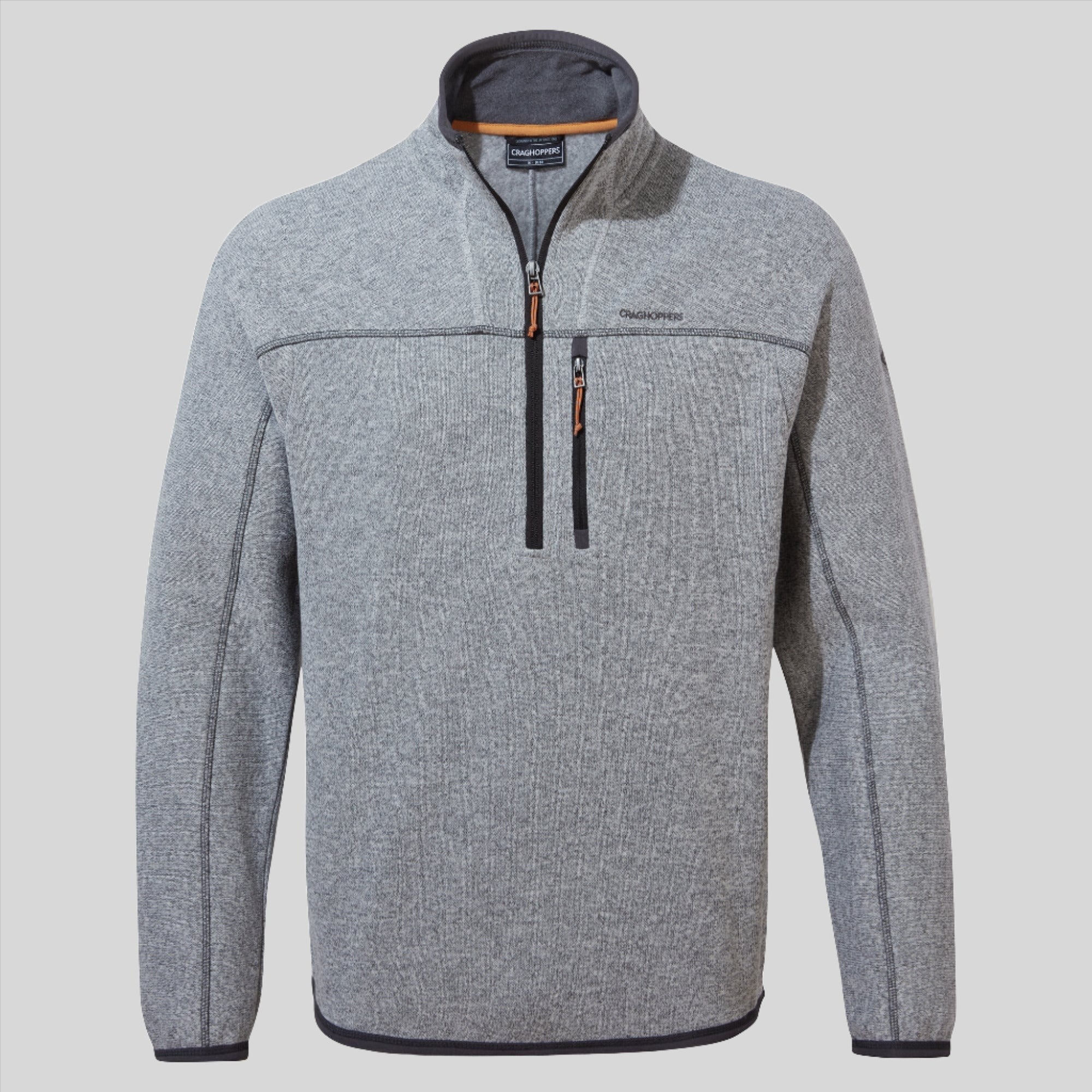 Men's Torney Half Zip Fleece - Dove Grey Marl