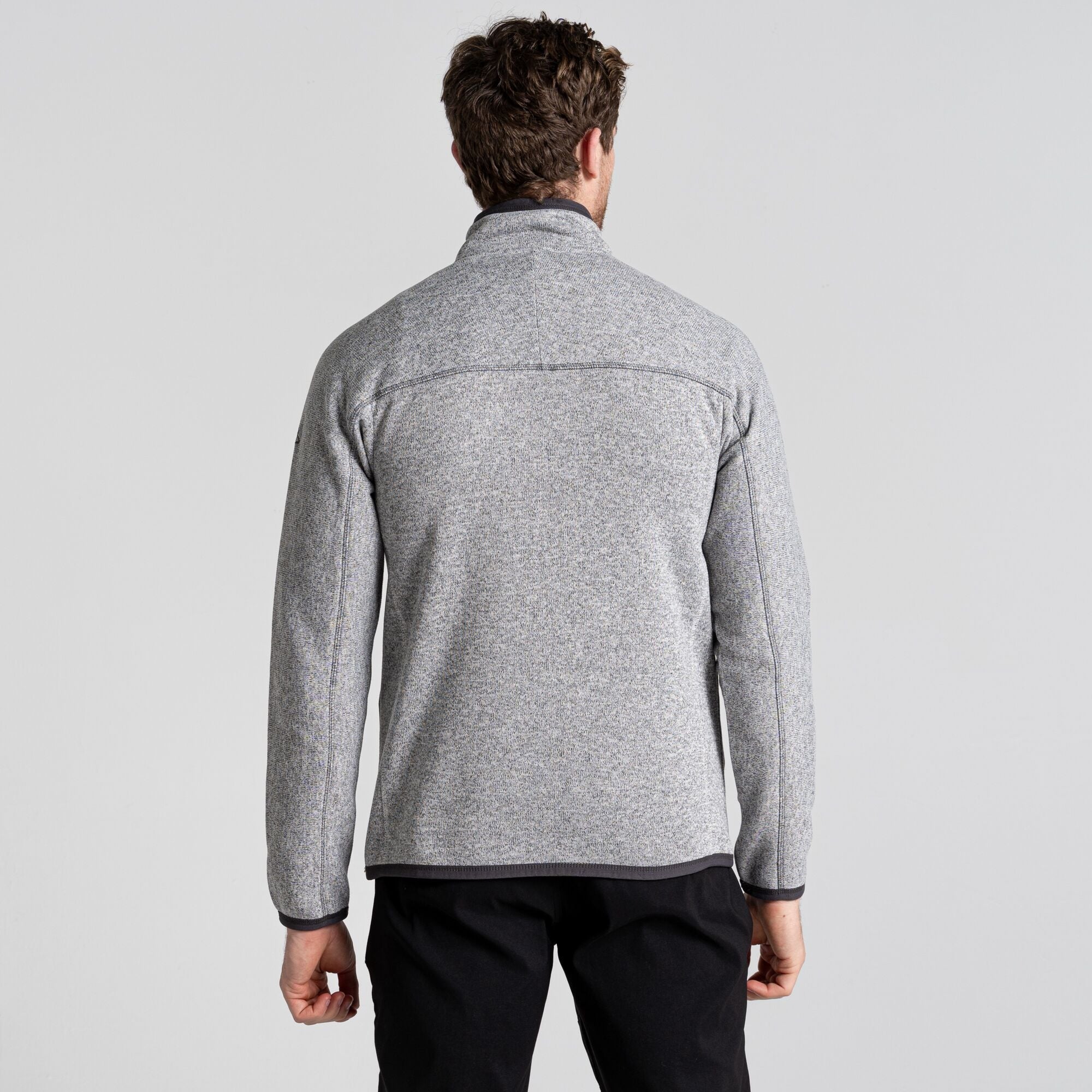 Men's Torney Half Zip Fleece - Dove Grey Marl