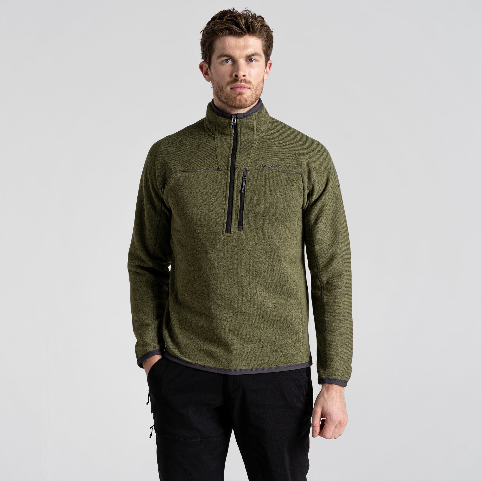 Men's Torney Half Zip Fleece - Loden Green