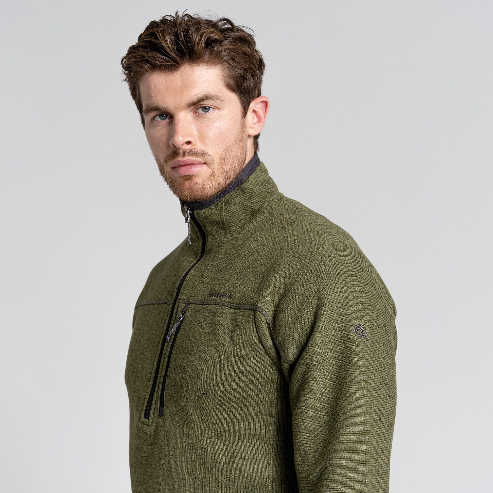Men's Torney Half Zip Fleece - Loden Green