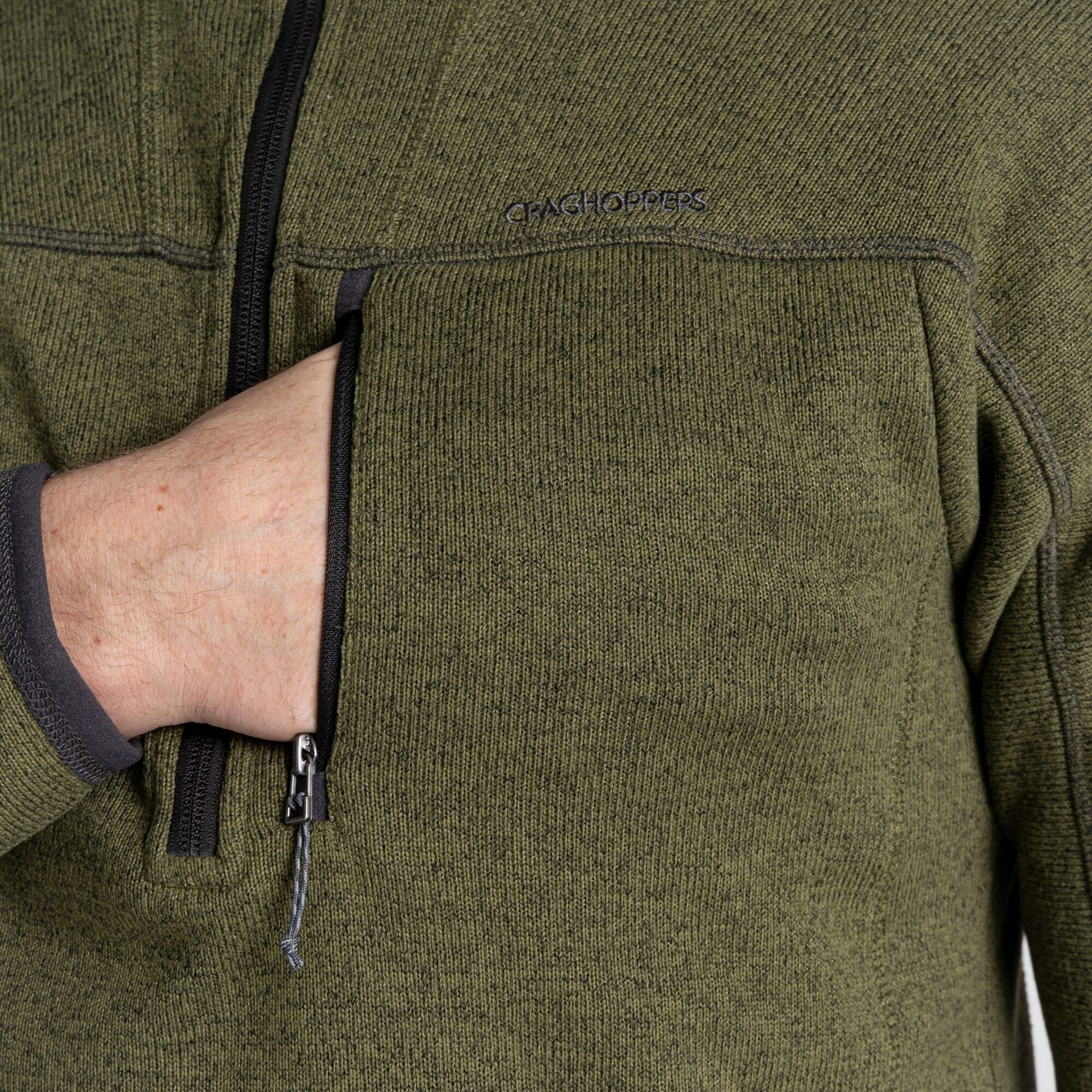 Men's Torney Half Zip Fleece - Loden Green