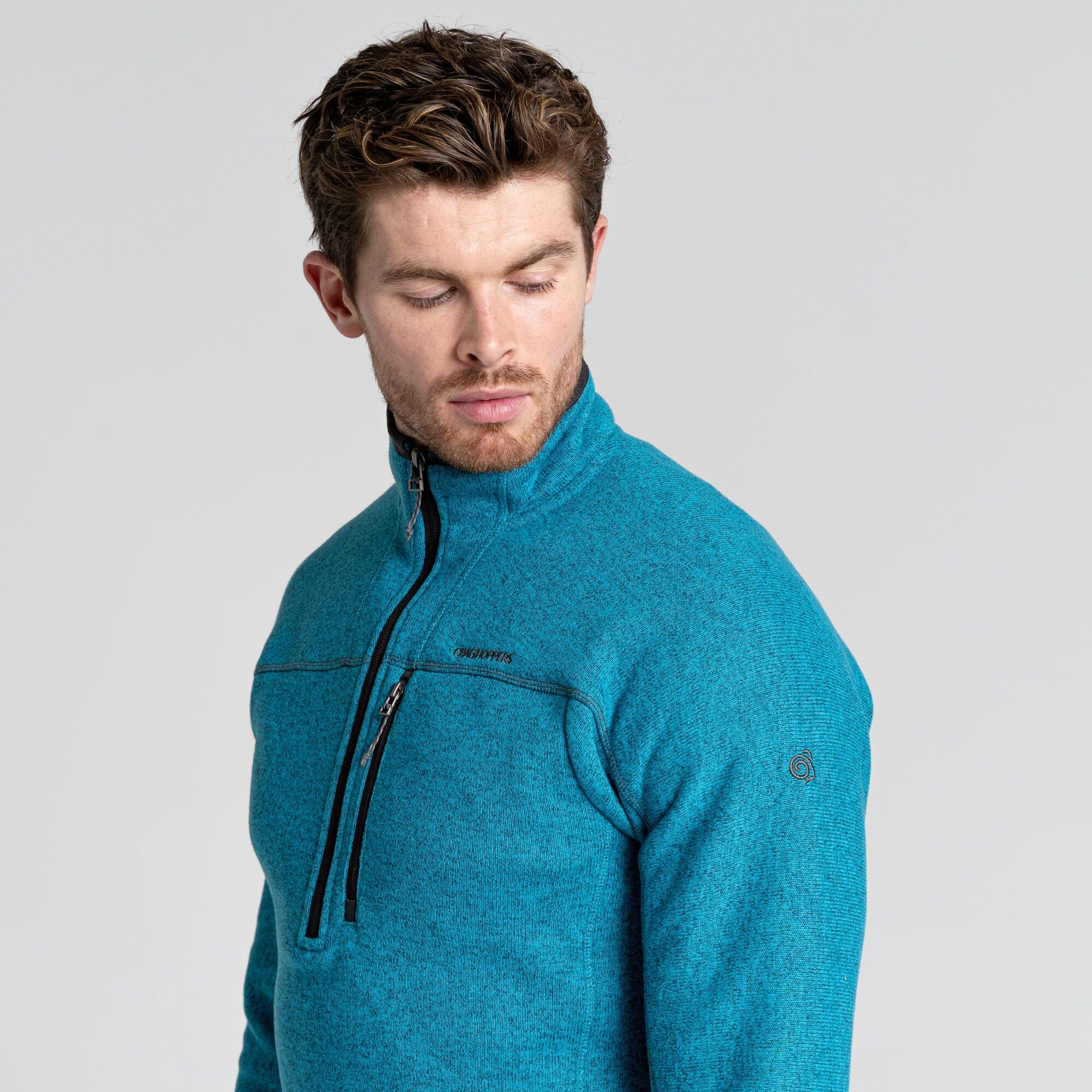 Men's Torney Half Zip Fleece - Scuba Blue