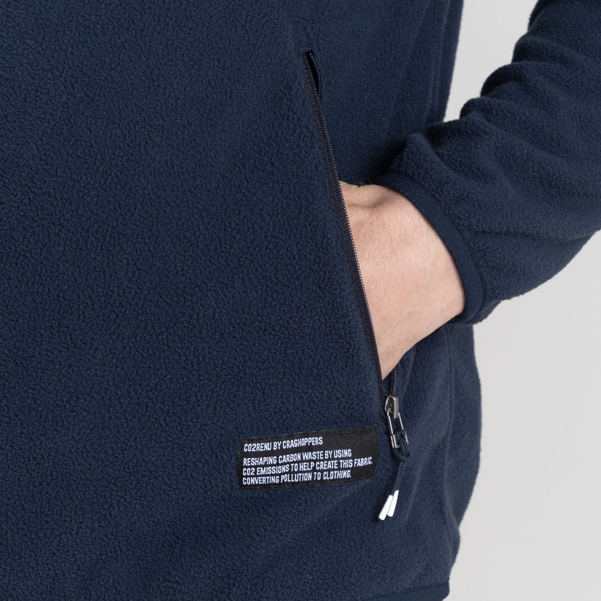 Men's CO2 Renu Full Zip Fleece - Blue Navy