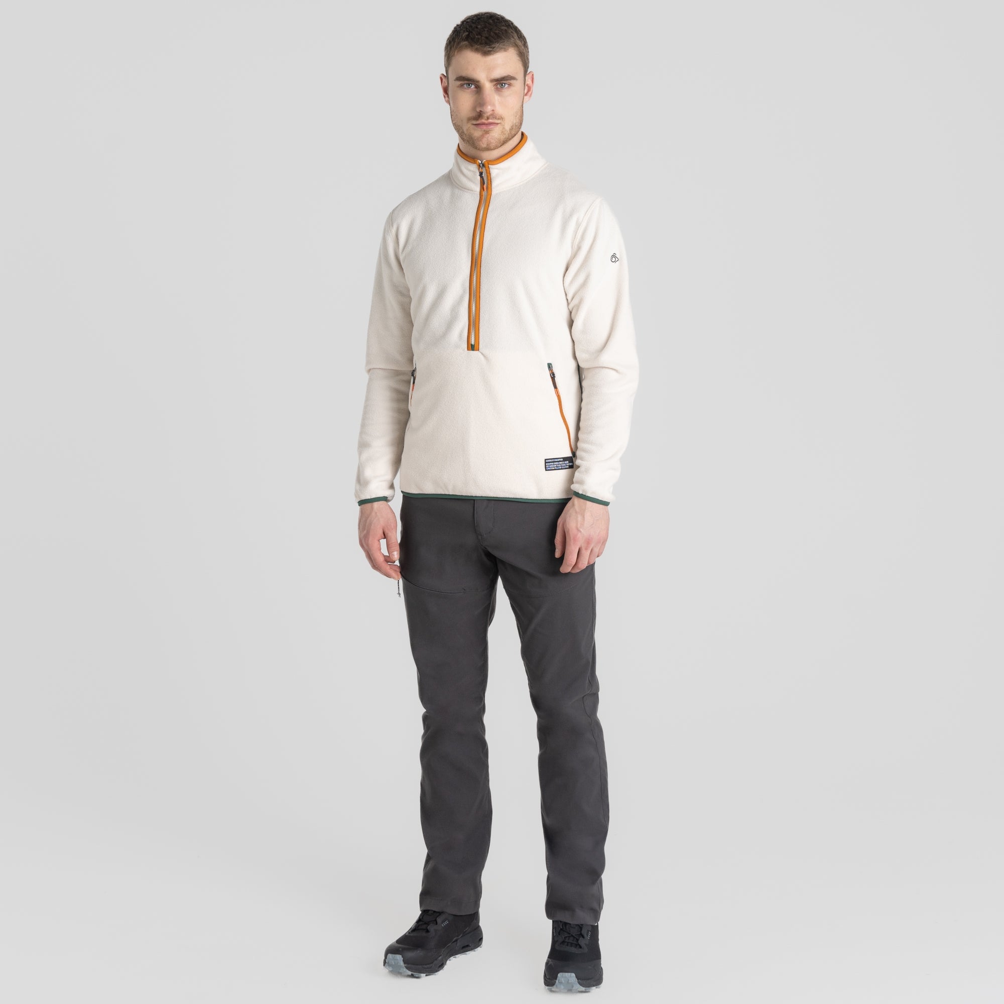 Men's CO2 Renu Half Zip Fleece - Ecru