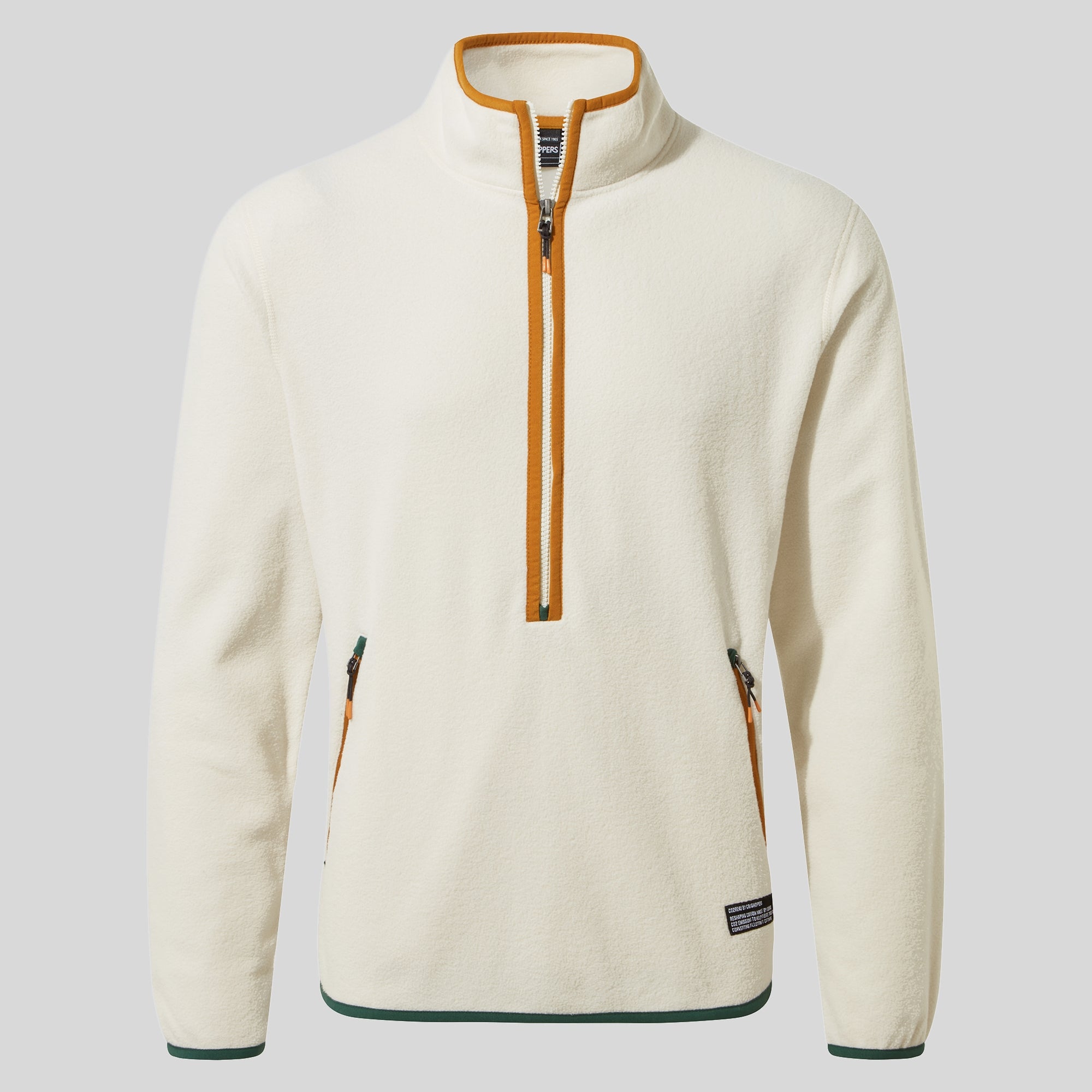 Men's CO2 Renu Half Zip Fleece - Ecru