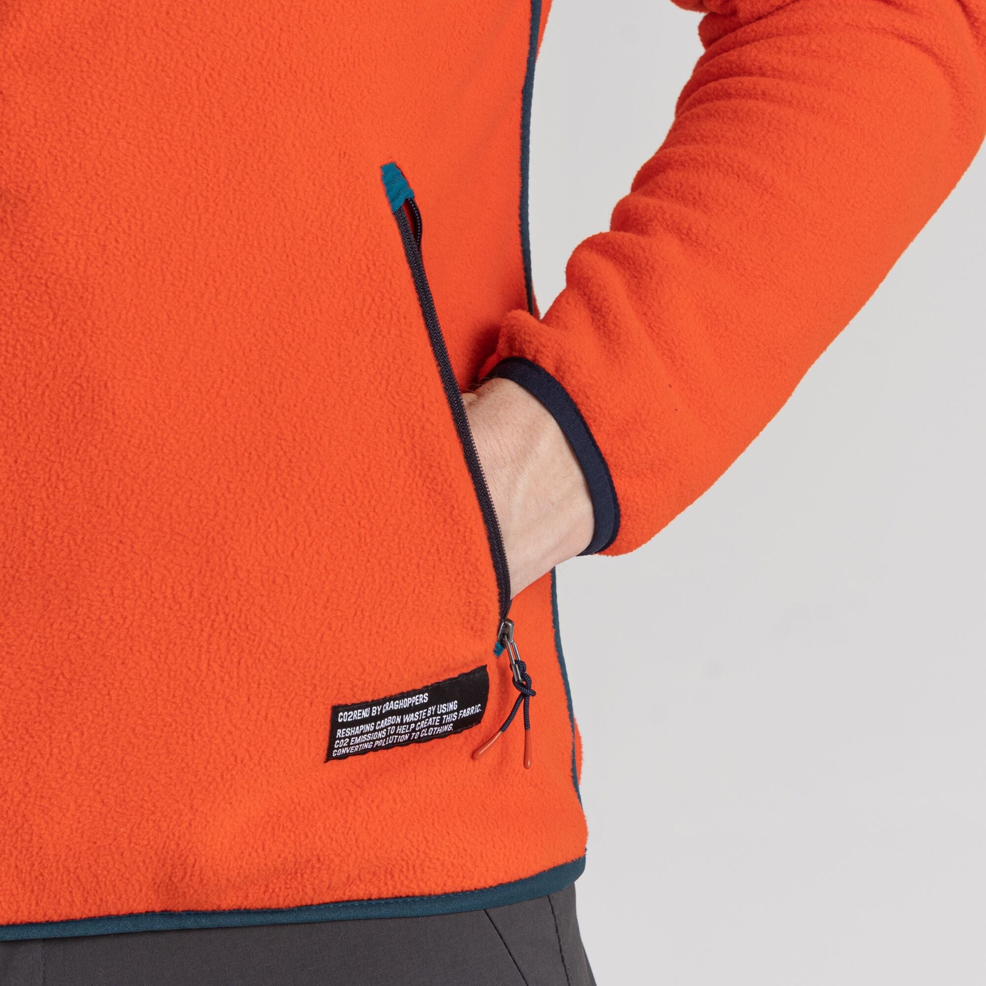 Men's CO2 Renu Half Zip Fleece - Macaw Red