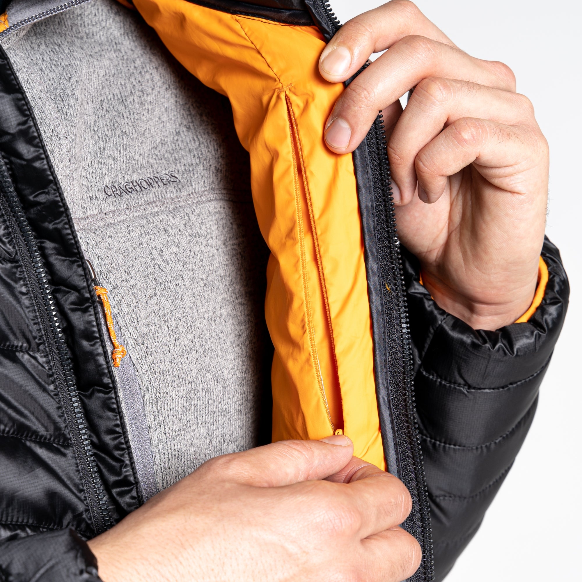 Men's ExpoLite Jacket - Black/Magma Orange