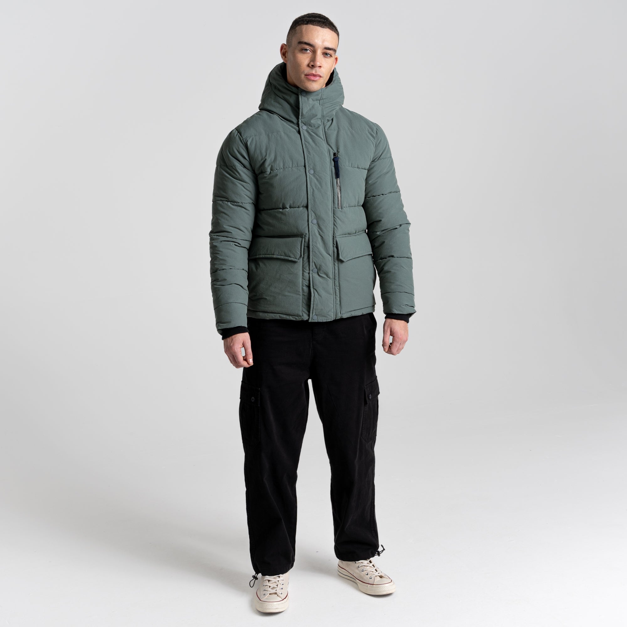 Men's Dunbeath Insulated Hooded Jacket - Balsam Green