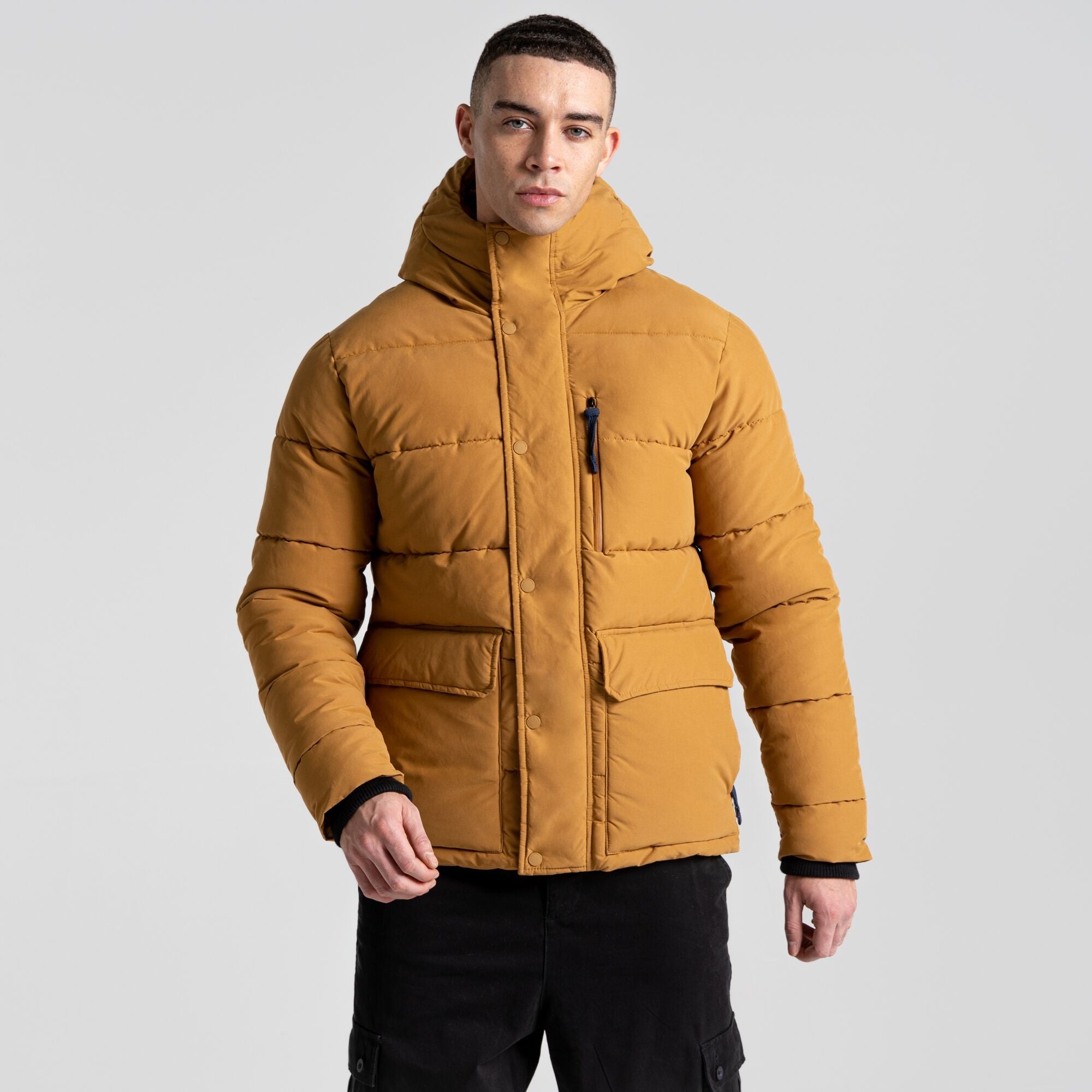 Men's Dunbeath Insulated Hooded Jacket - Taupe