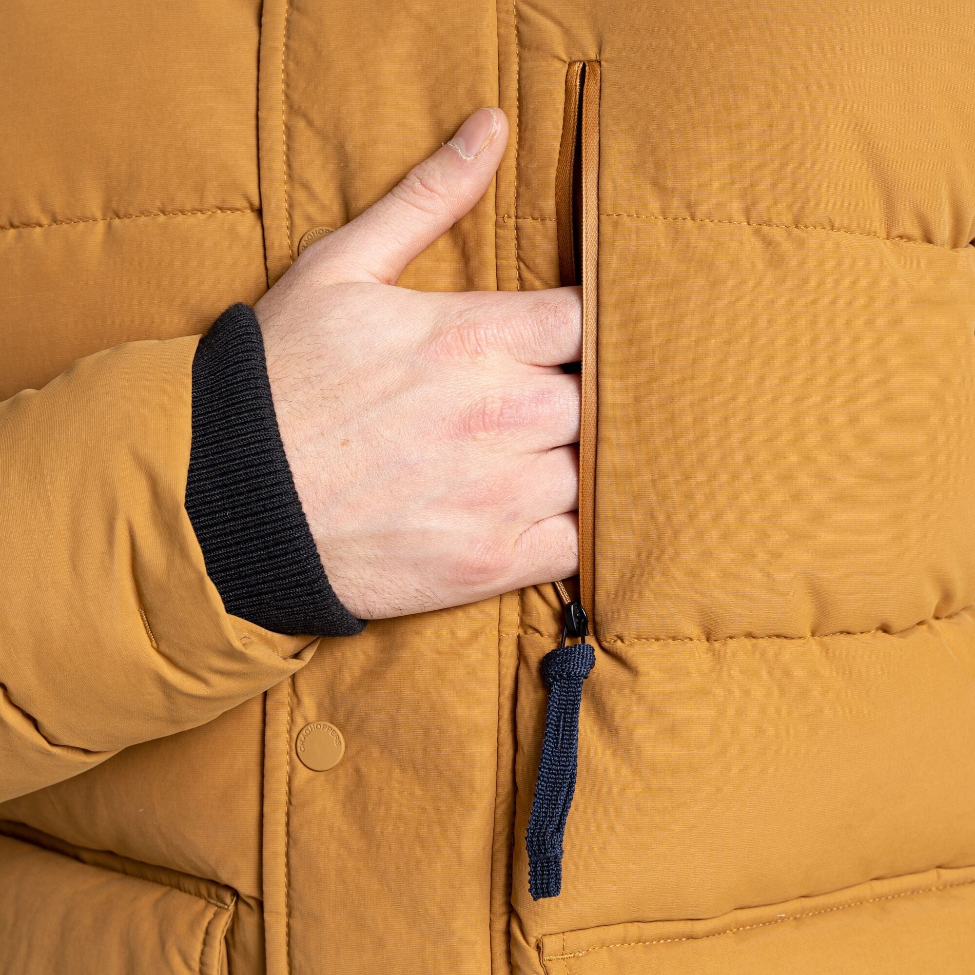 Men's Dunbeath Insulated Hooded Jacket - Taupe